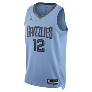 Jordan Men's Memphis Grizzlies Dri-FIT NBA Statement Swingman Jersey-Lt Blue/Morant