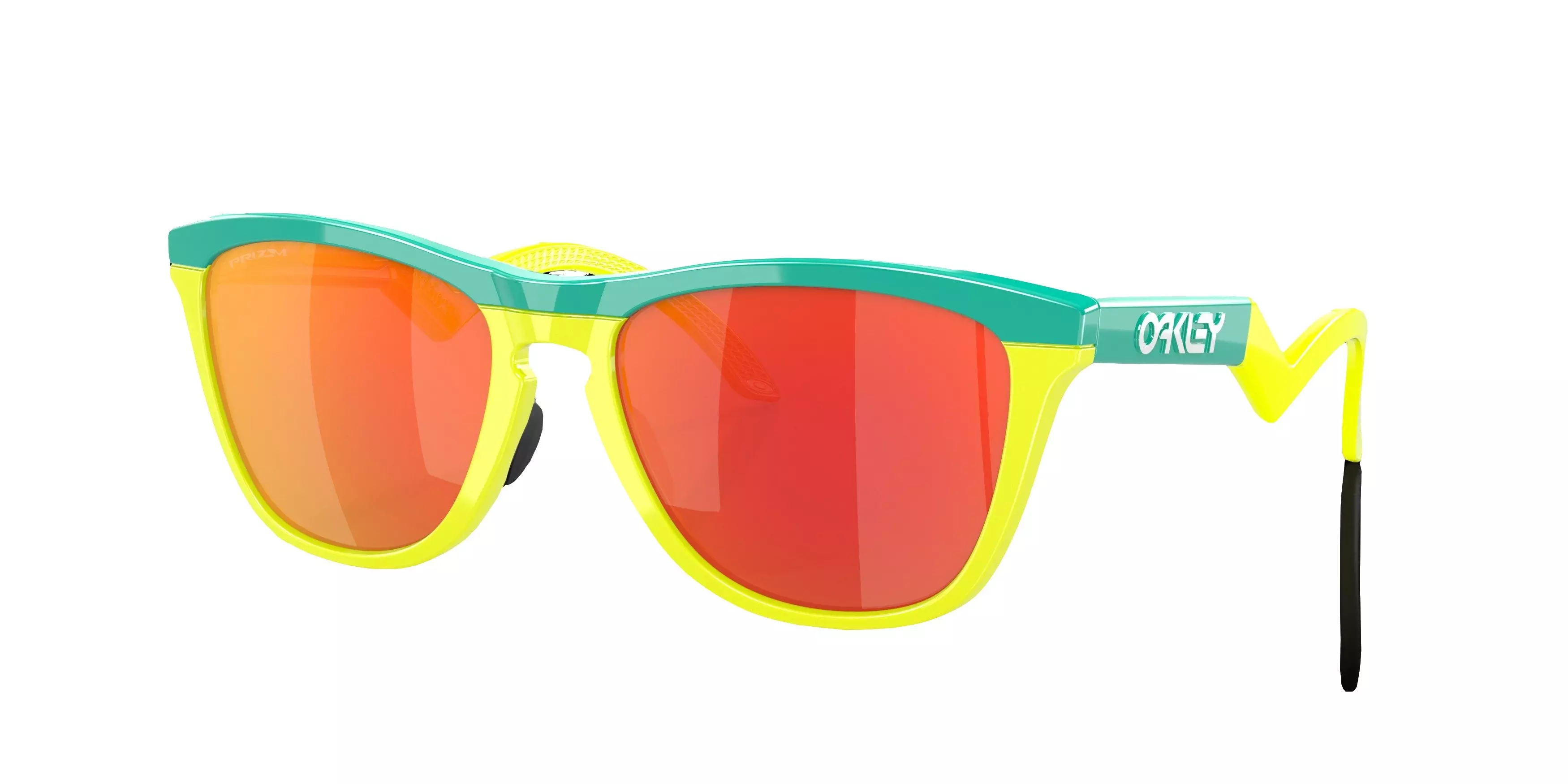Oakley Frogskins Hybrid Prizm Ruby Sunglasses - Green/Yellow - GREEN/YELLOW