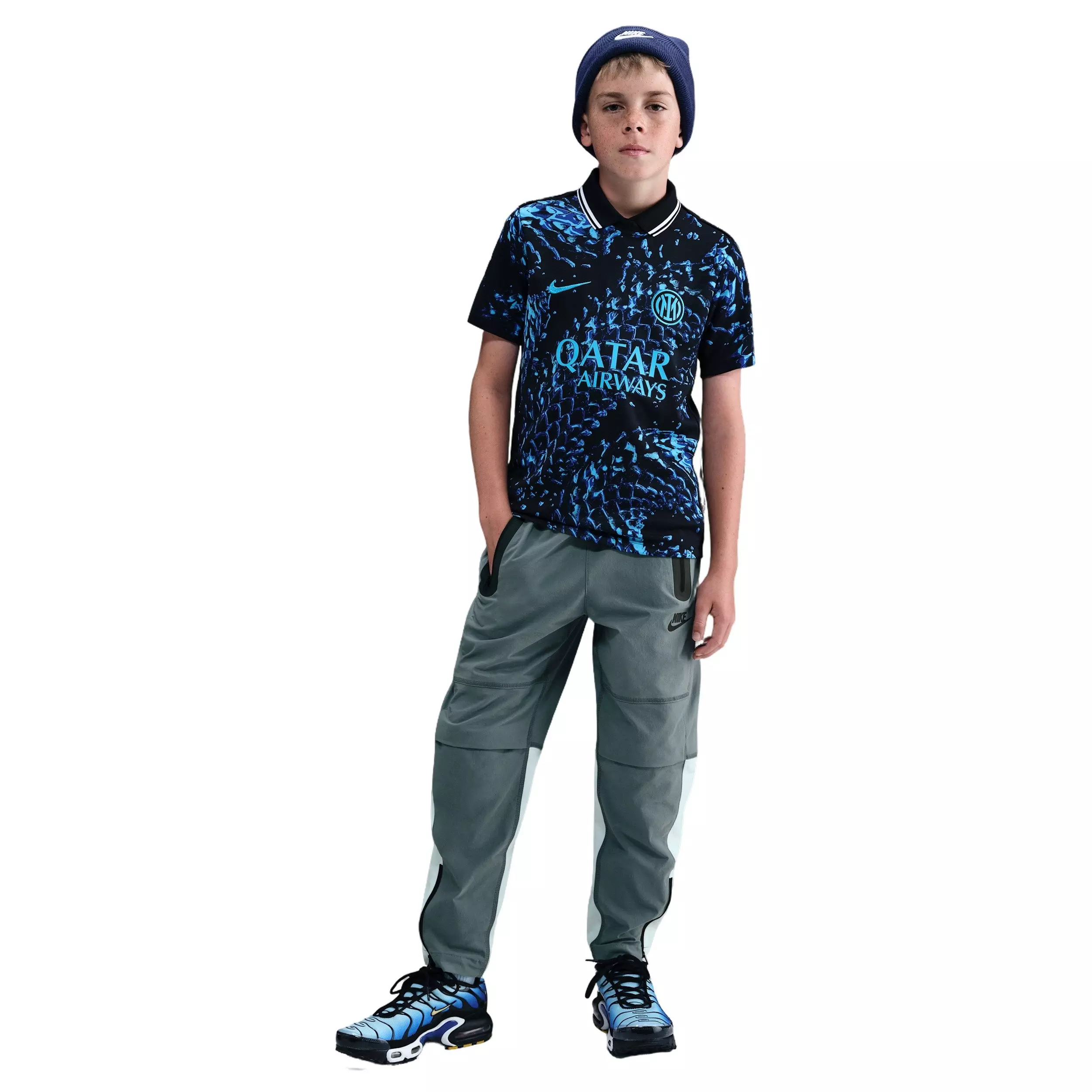 Nike Big Boys' Tech Woven Pants - Grey - GREY