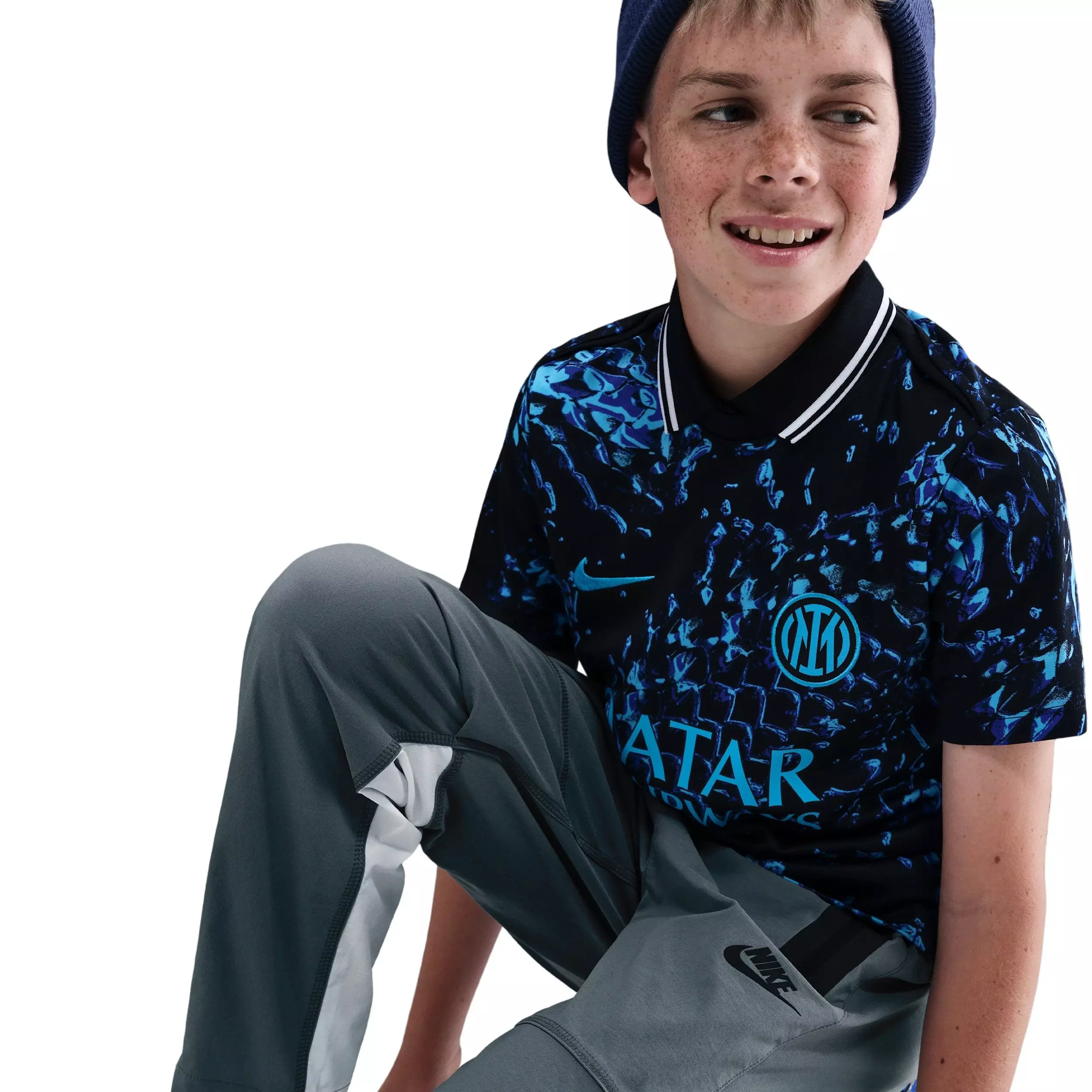 Nike Big Boys' Tech Woven Pants - Grey - GREY