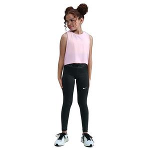 Nike Big Girls' Pro Mid-Rise Leggings - Black