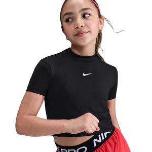 Nike Big Girls' Pro Dri-FIT Short Sleeve Top - Black