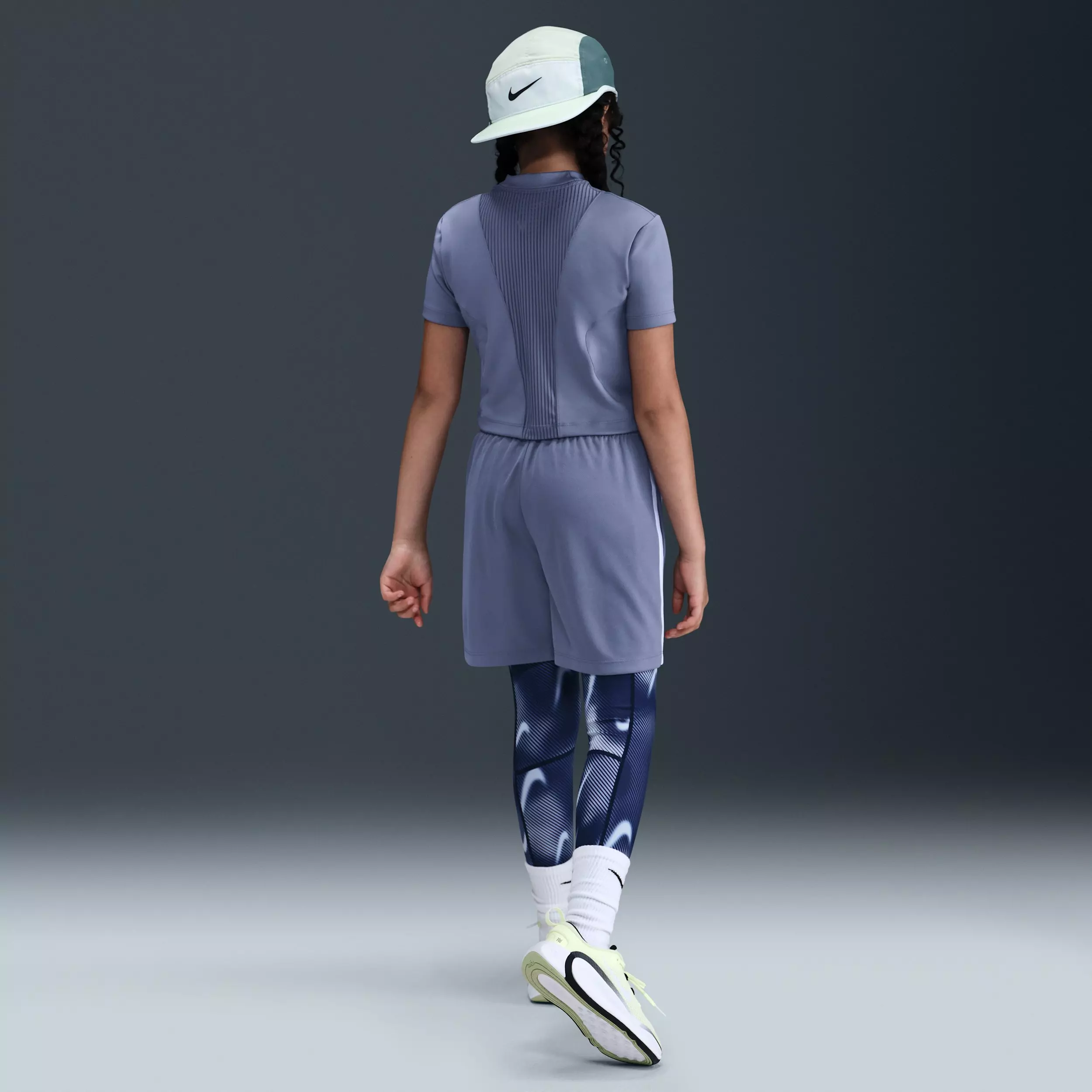 Nike Big Girls' Pro Dri-FIT Short Sleeve Top - Blue - BLUE