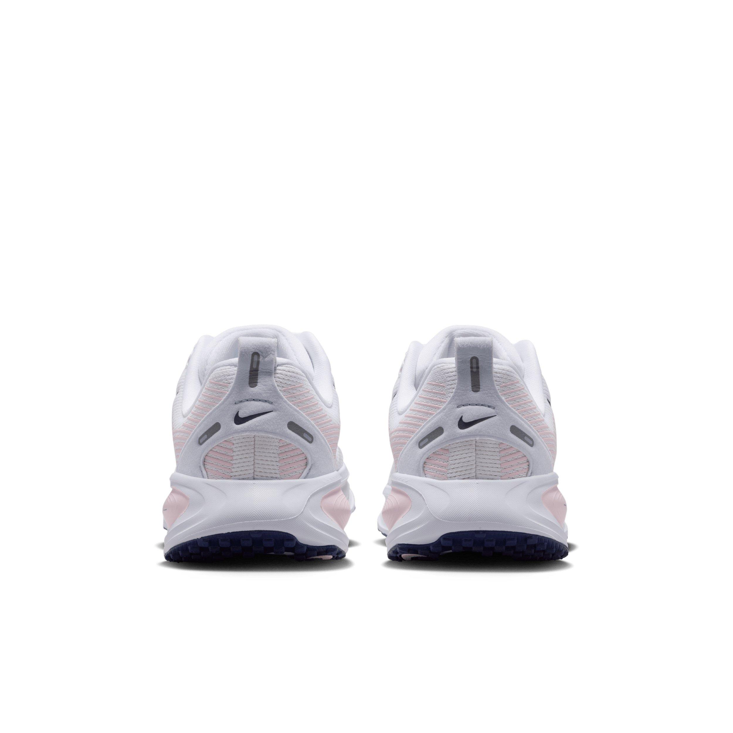 Nike Vomero 18 "White/Football Grey/Barely Green/Midnight Navy" Grade School Girls' Running Shoe - WHITE/GREY/GREEN/NAVY Thumbnail View 5