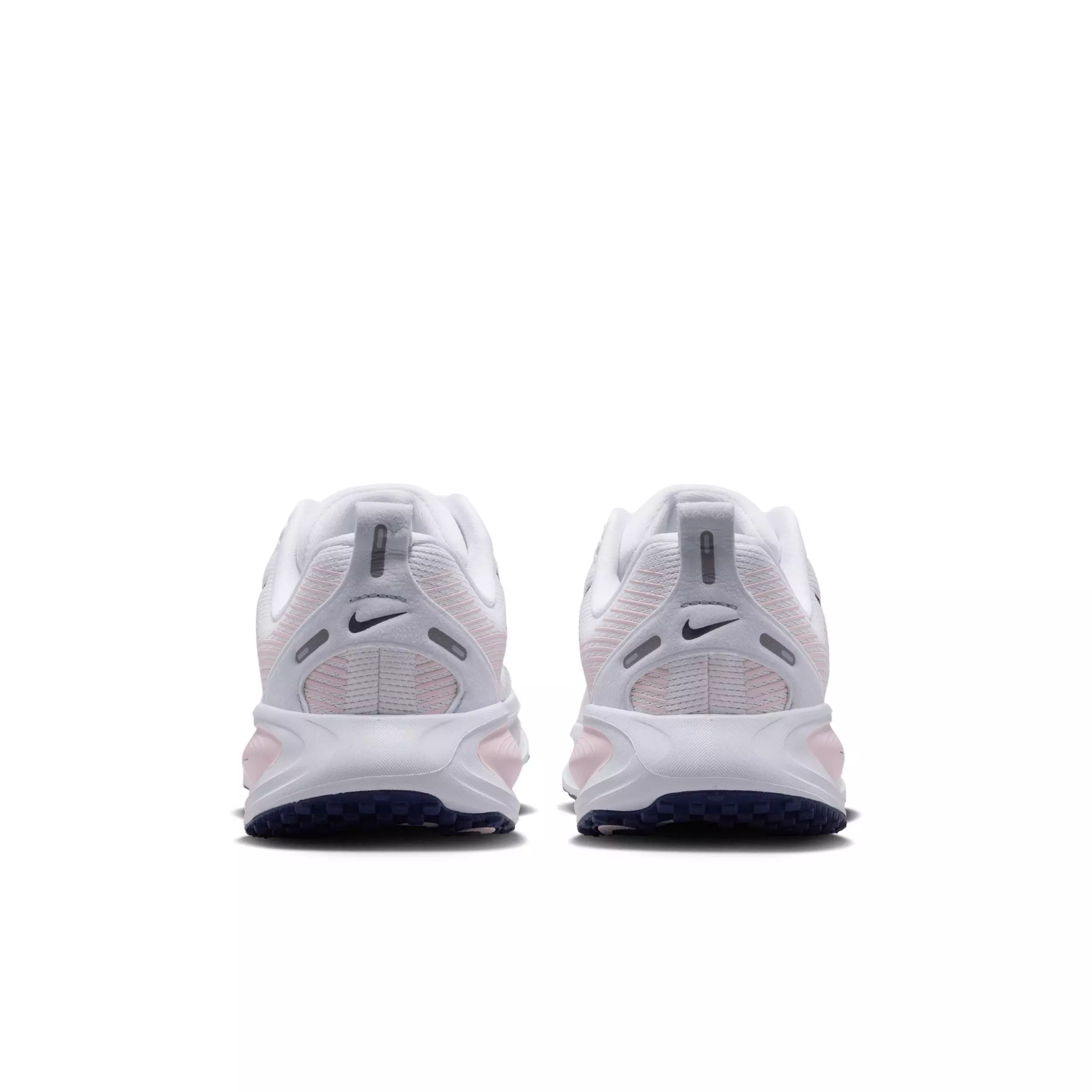 Nike Vomero 18 "White/Football Grey/Barely Green/Midnight Navy" Grade School Girls' Running Shoe - WHITE/GREY/GREEN/NAVY