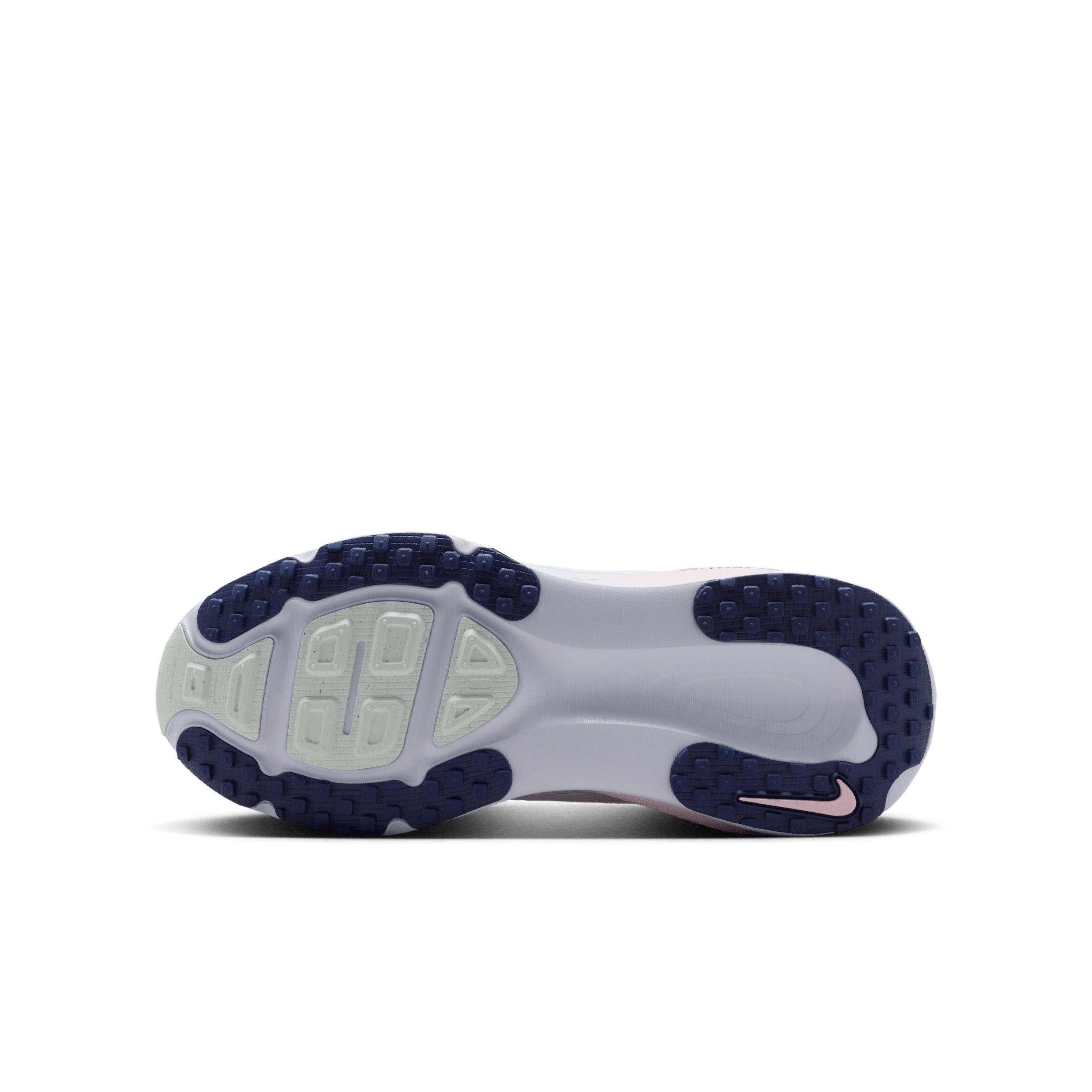 Nike Vomero 18 "White/Football Grey/Barely Green/Midnight Navy" Grade School Girls' Running Shoe - WHITE/GREY/GREEN/NAVY Thumbnail View 6