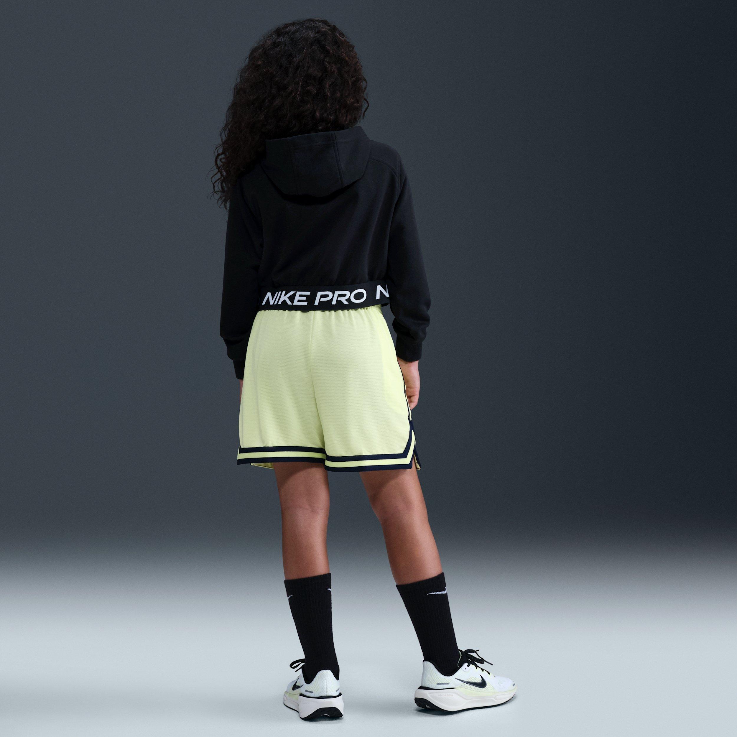 Nike Pro Fleece Dri-FIT Full Zip Hooded Big Girls' Black Jacket
