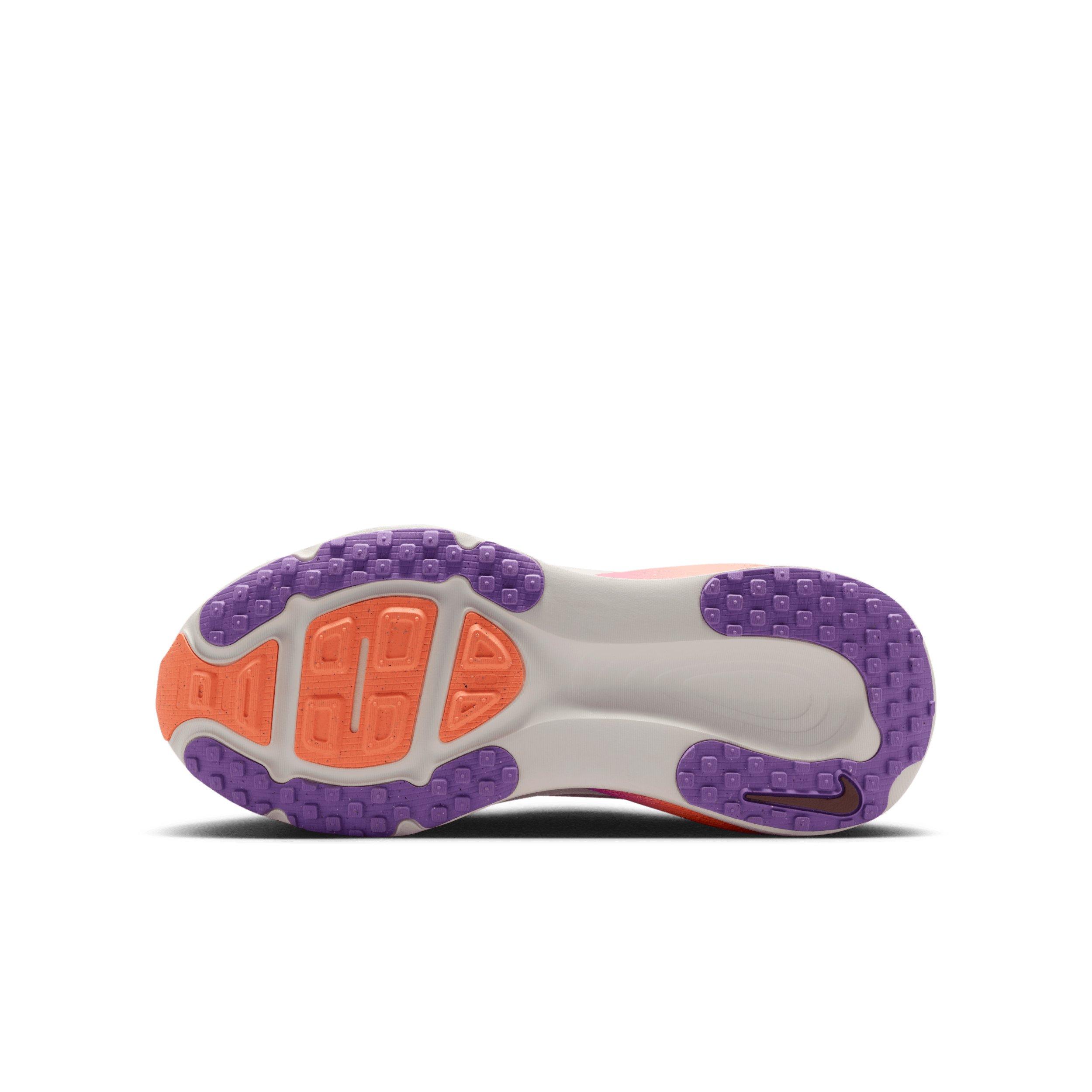 Nike Vomero 18 "Pink Foam/Bright Violet/Sail/Tattoo" Grade School Girls' Running Shoe - PINK/VIOLET/SAIL/TATTOO Thumbnail View 6