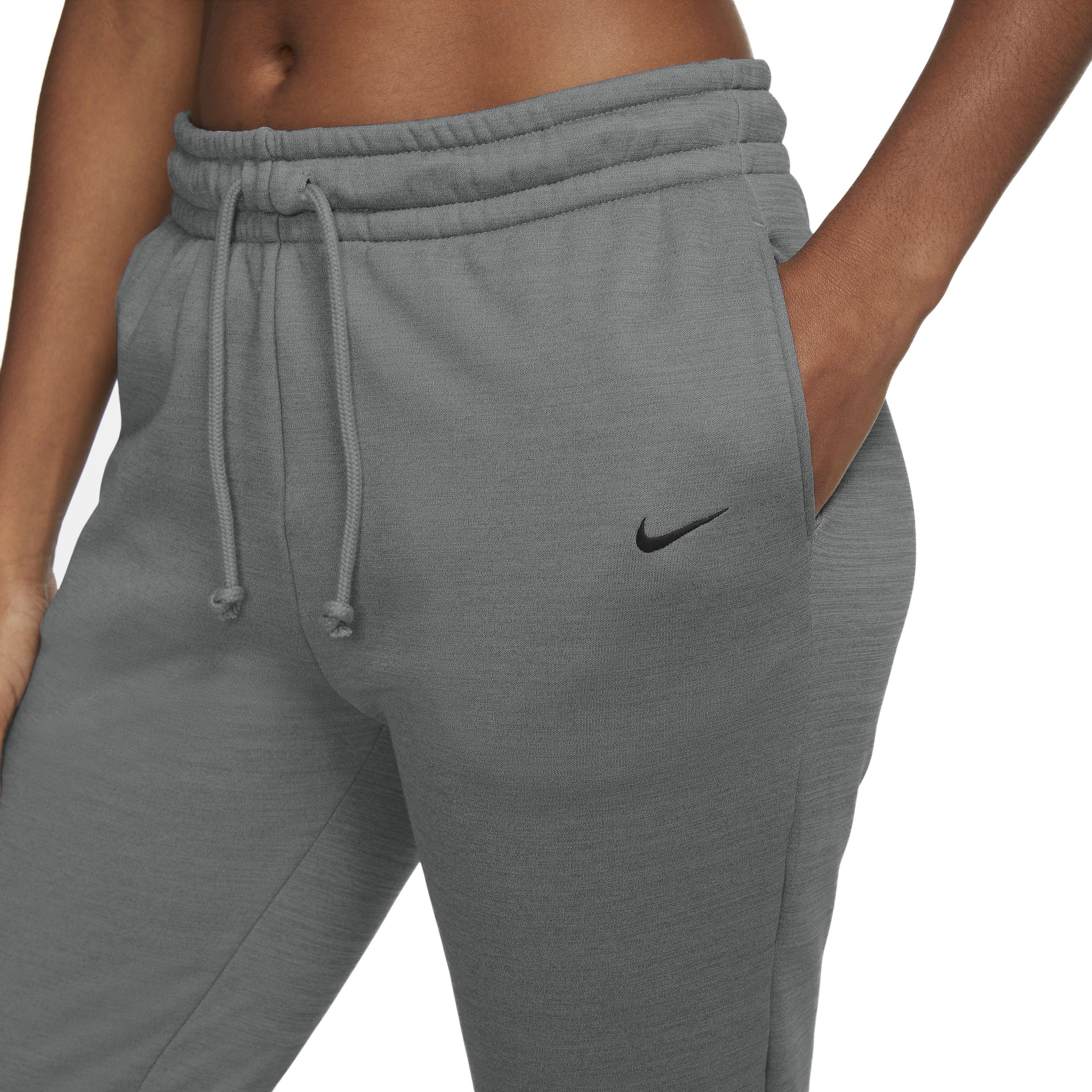 Nike Women's Therma-FIT All Time Training Pants - GREY Thumbnail View 3