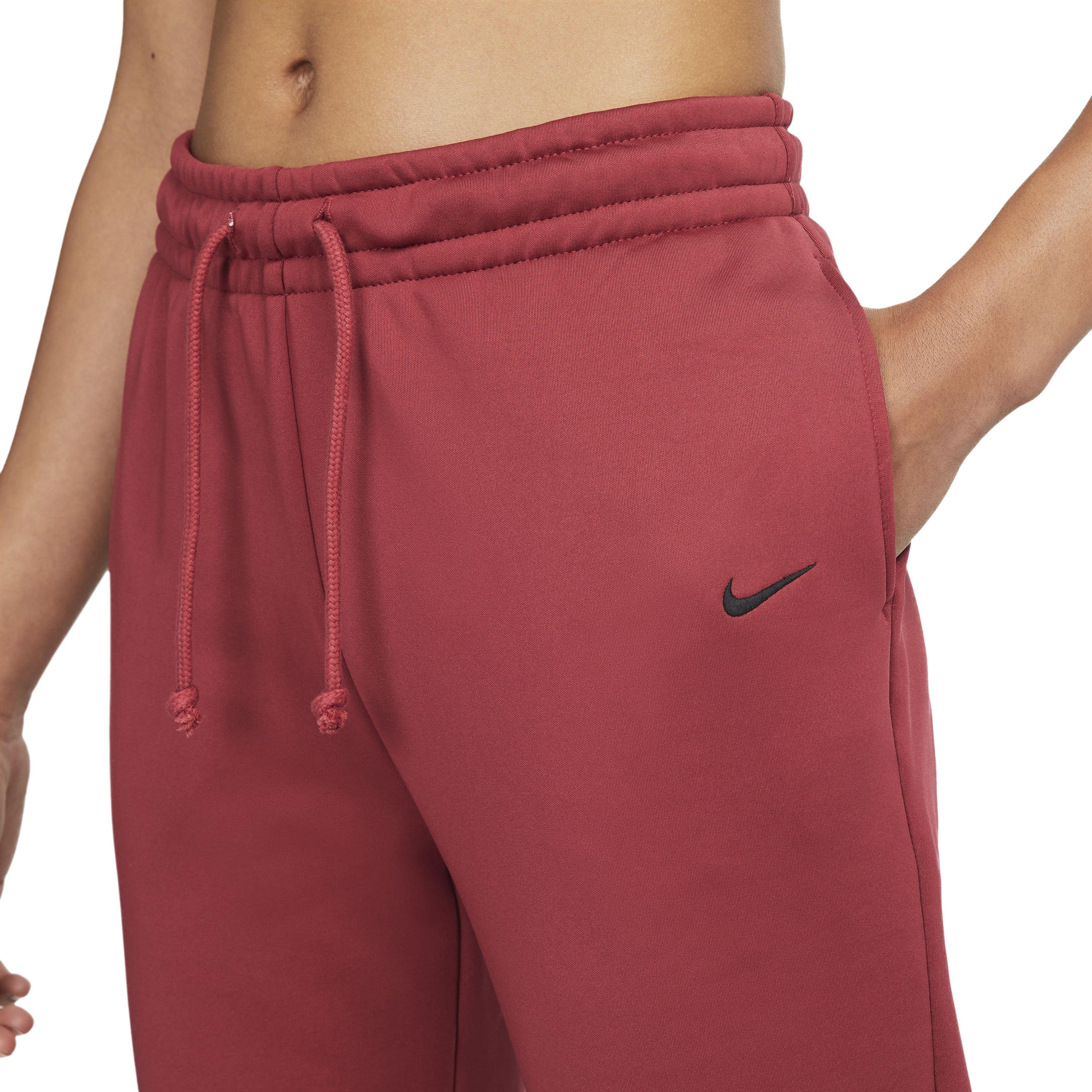 Nike Women's Therma-FIT All Time Training Pants - RED Thumbnail View 3