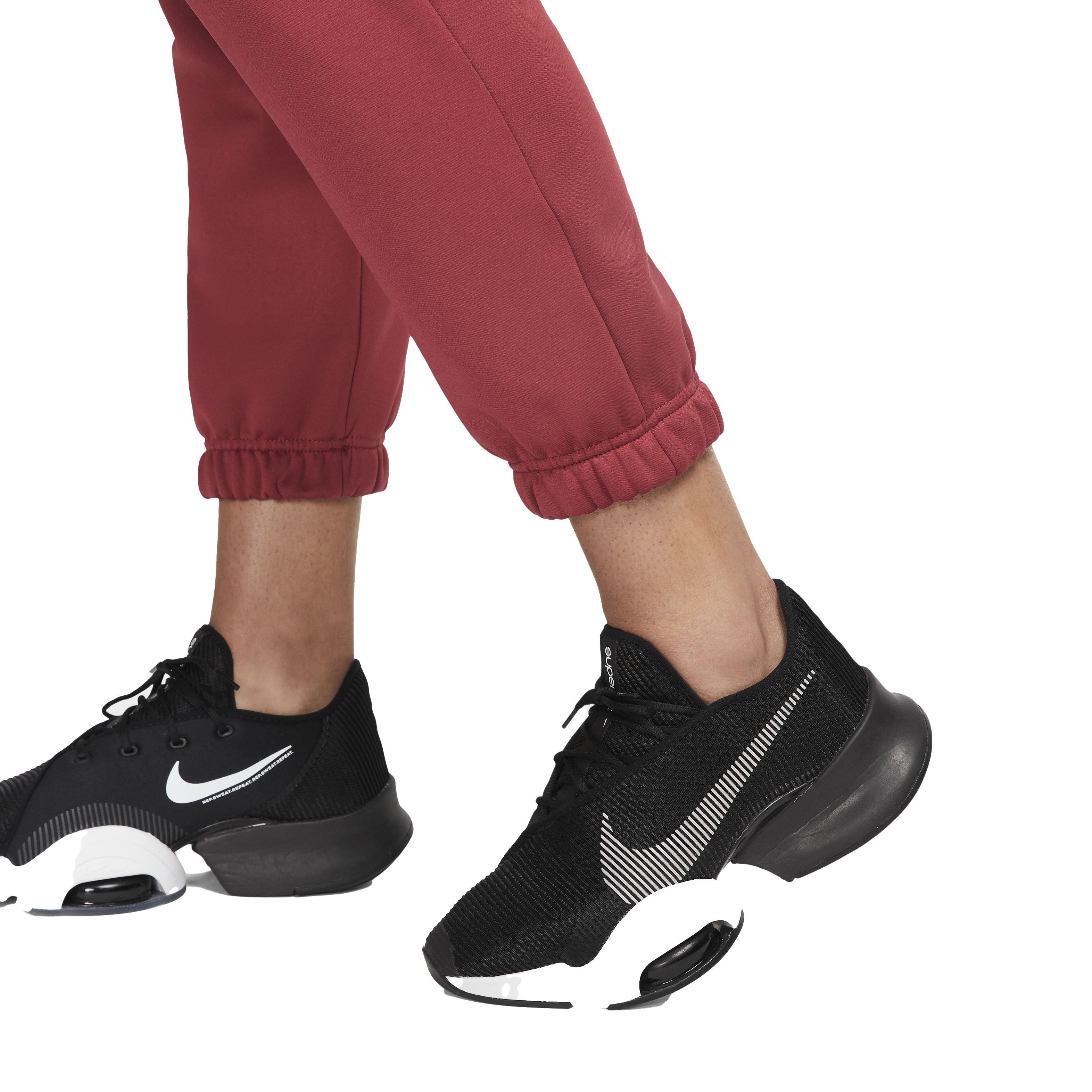 Nike Women's Therma-FIT All Time Training Pants - RED Thumbnail View 4