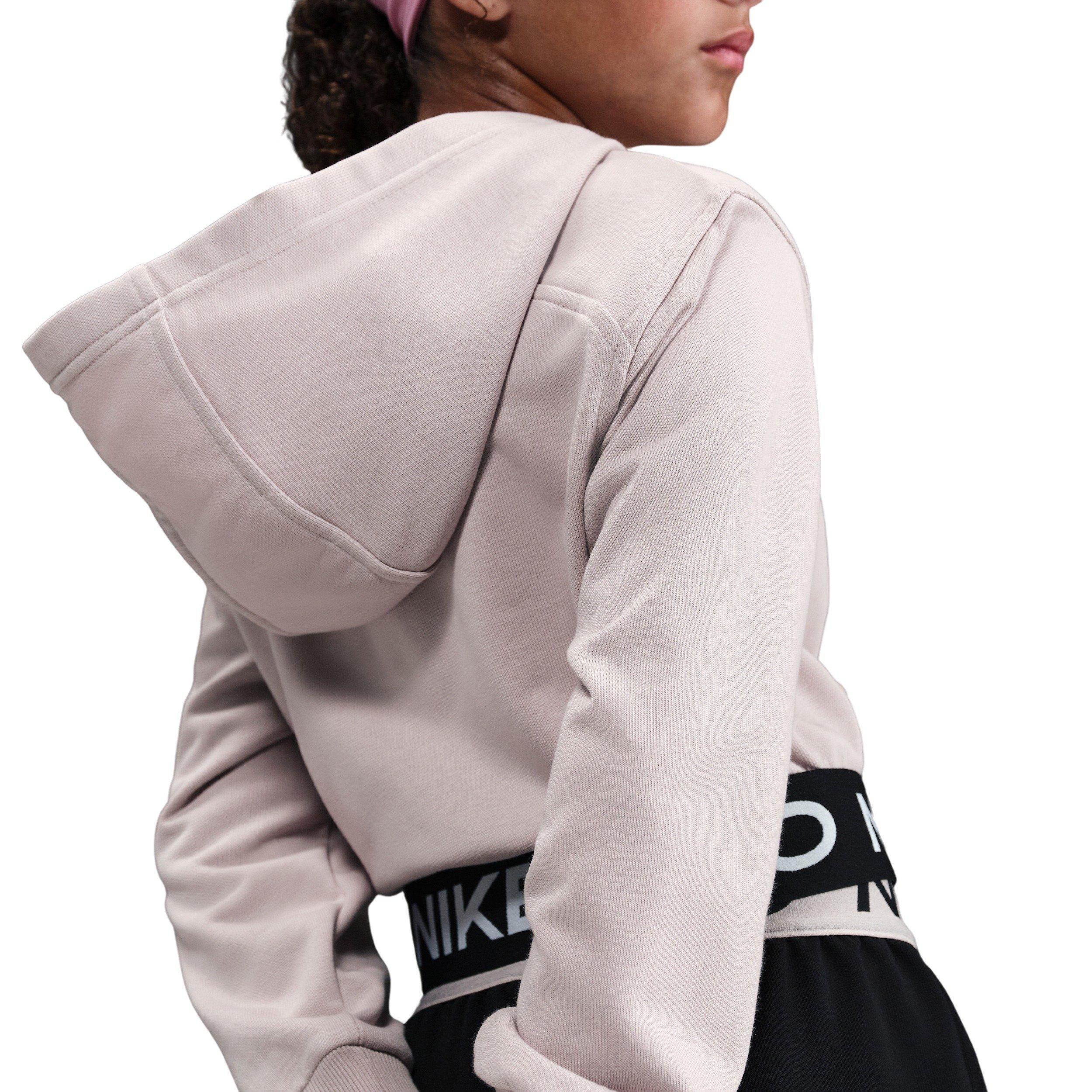 Nike Pro Fleece Dri-FIT Full Zip Hooded Big Girls' Light Purple Jacket