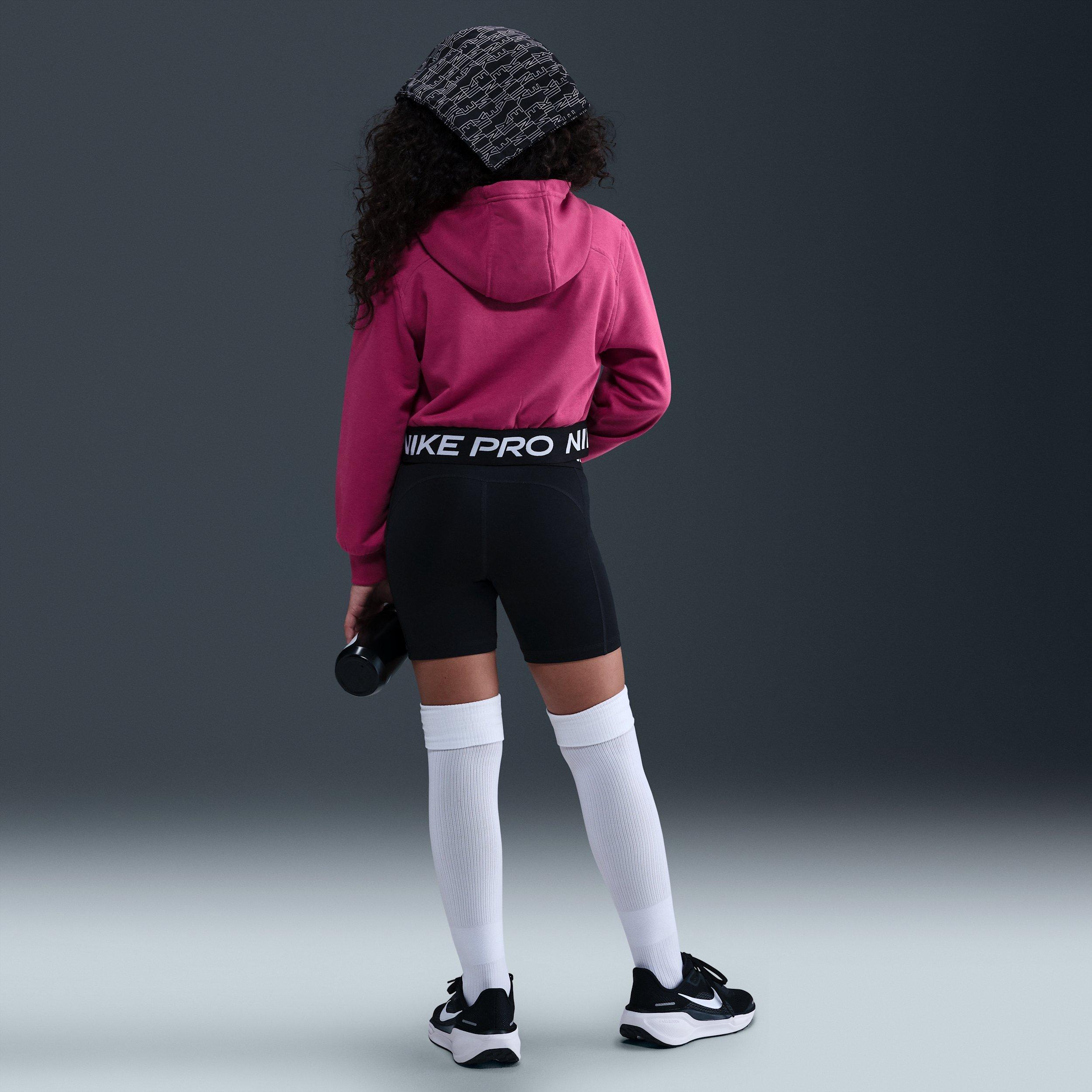 Nike Pro Fleece Dri-FIT Full Zip Hooded Big Girls' Purple Jacket