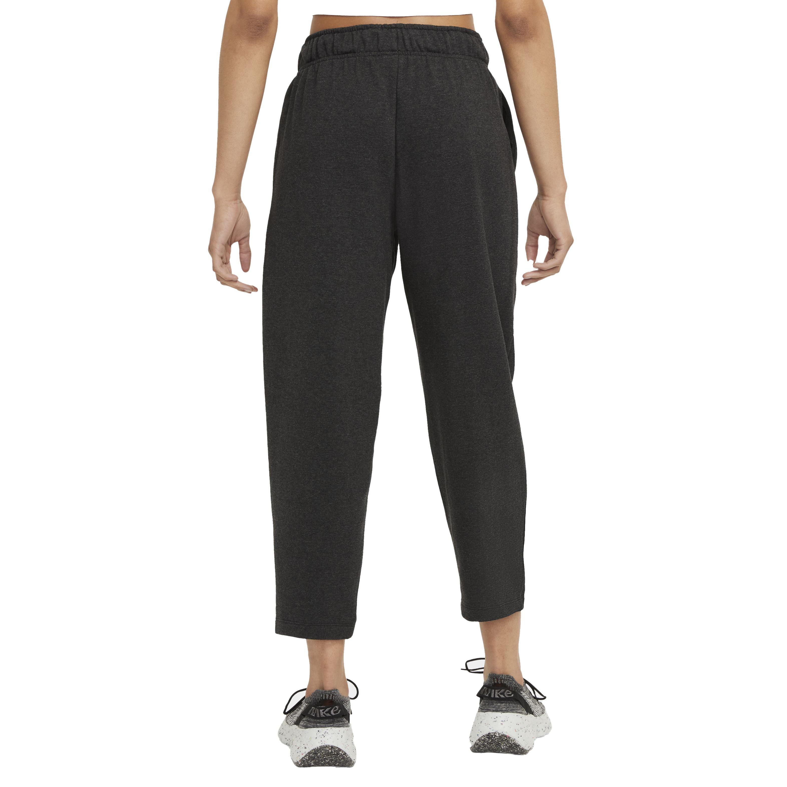 Nike Women's Sportswear Collection Essentials Black Fleece Curve Pants - BLACK Thumbnail View 2