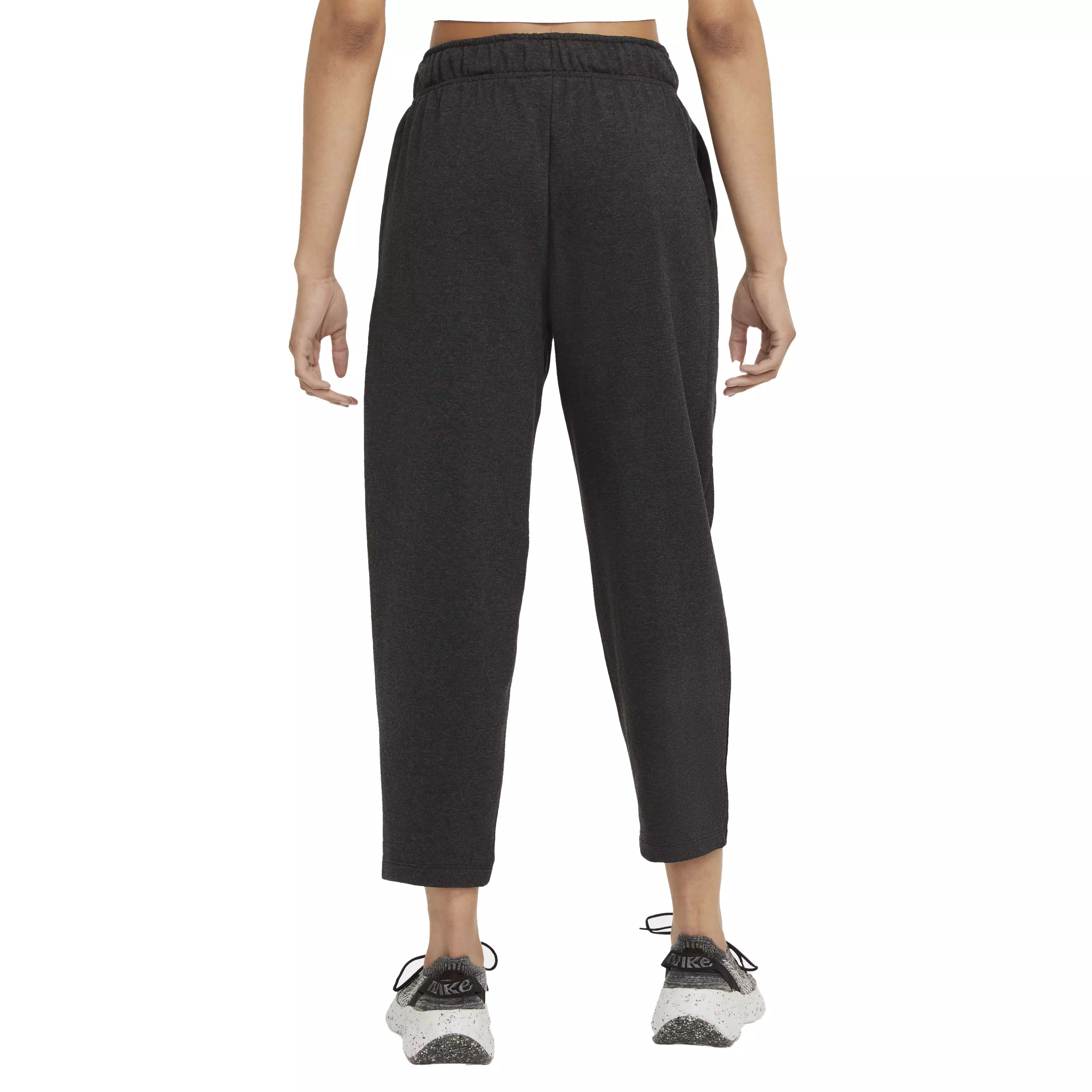 Nike Women's Sportswear Collection Essentials Black Fleece Curve Pants - BLACK