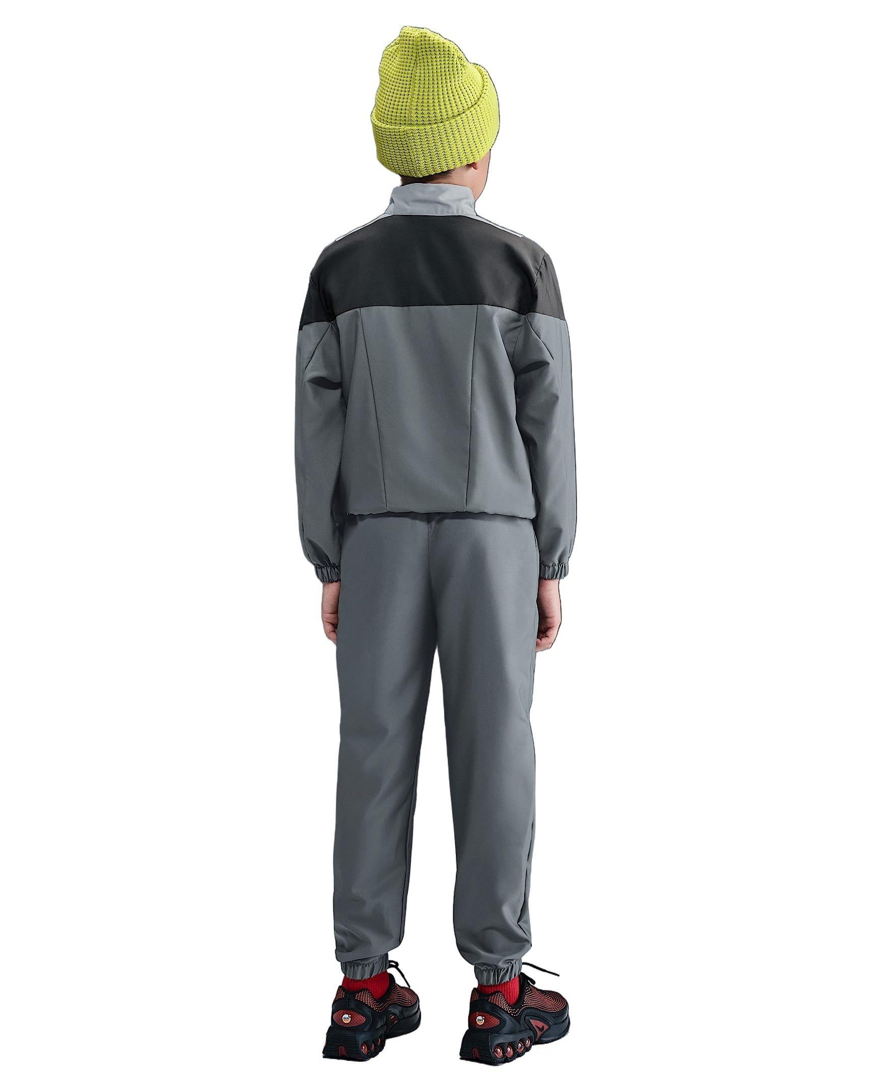 Nike Sportswear Woven Big Kids' Grey Tracksuit