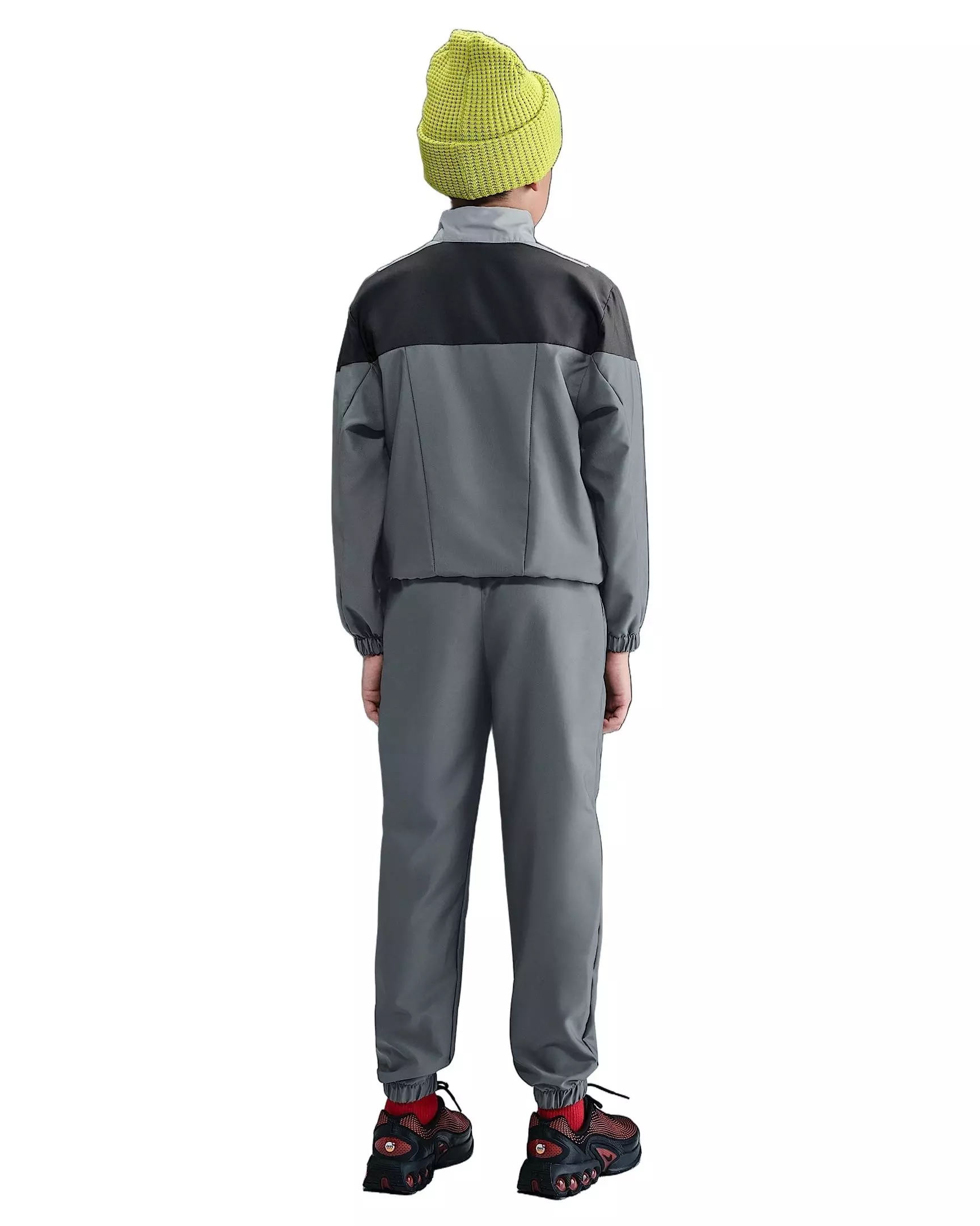 Nike Big Kids' Sportswear Woven Tracksuit - Grey - GREY