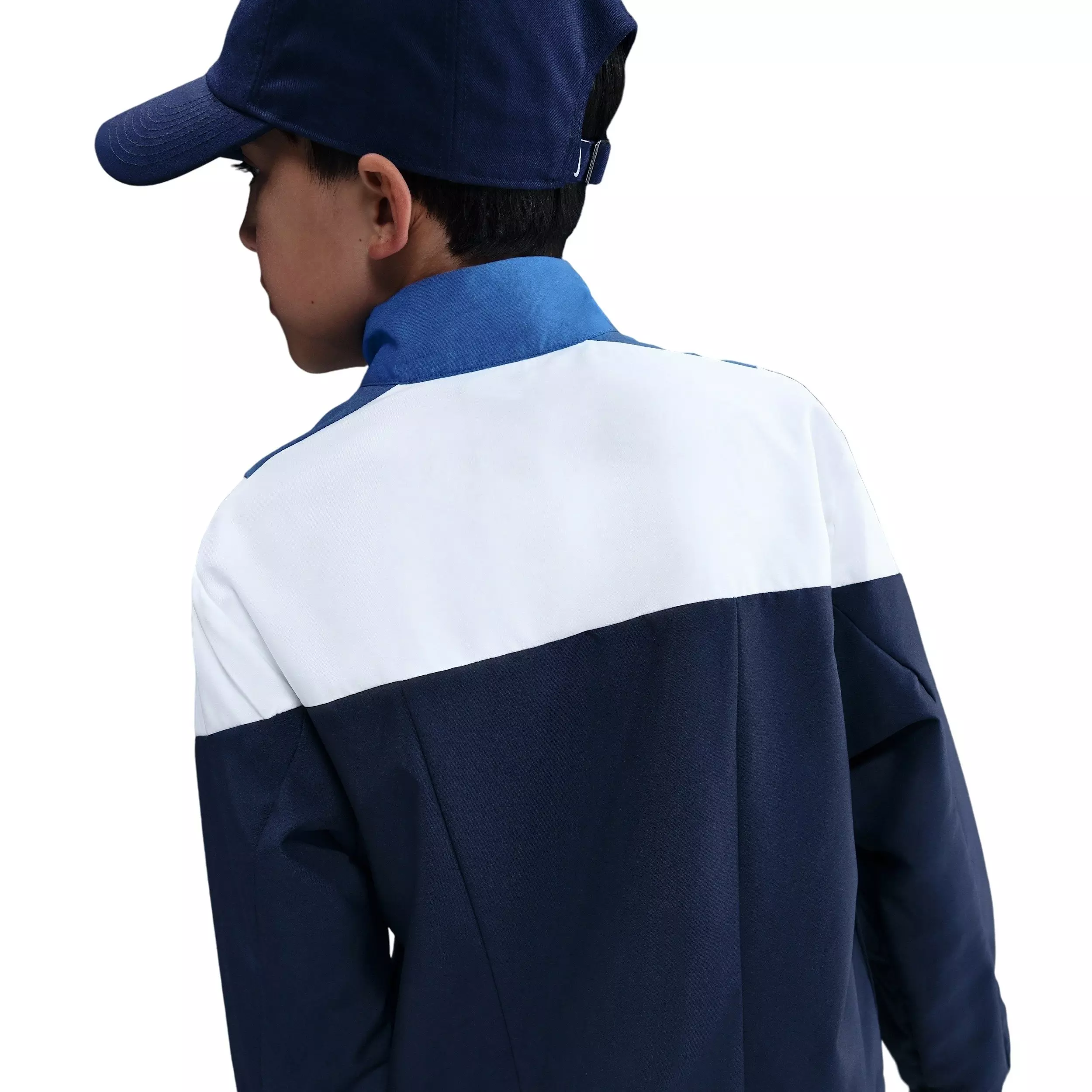 Nike Big Kids' Sportswear Woven Tracksuit - Blue/White - BLUE