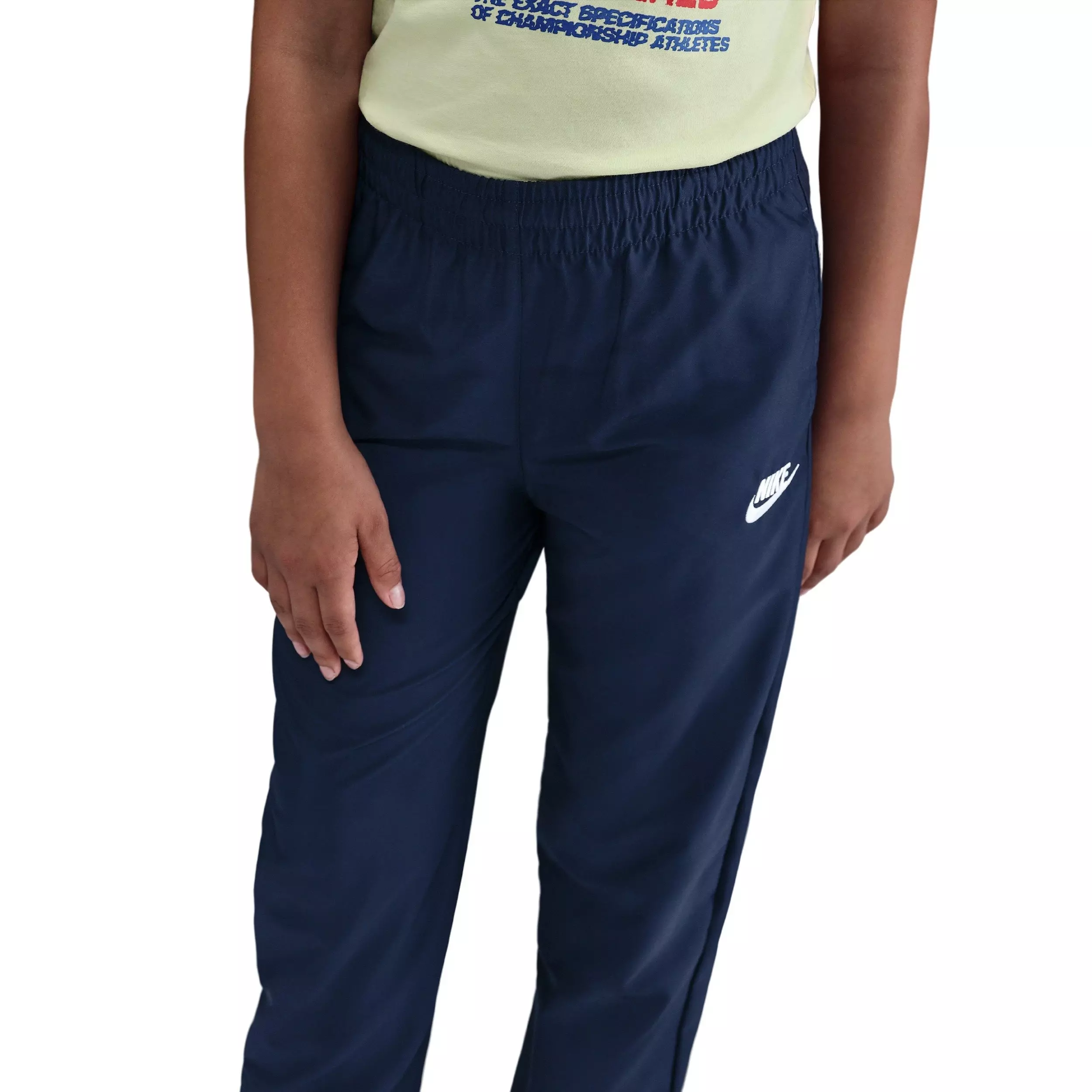 Nike Big Kids' Sportswear Woven Tracksuit - Blue/White - BLUE