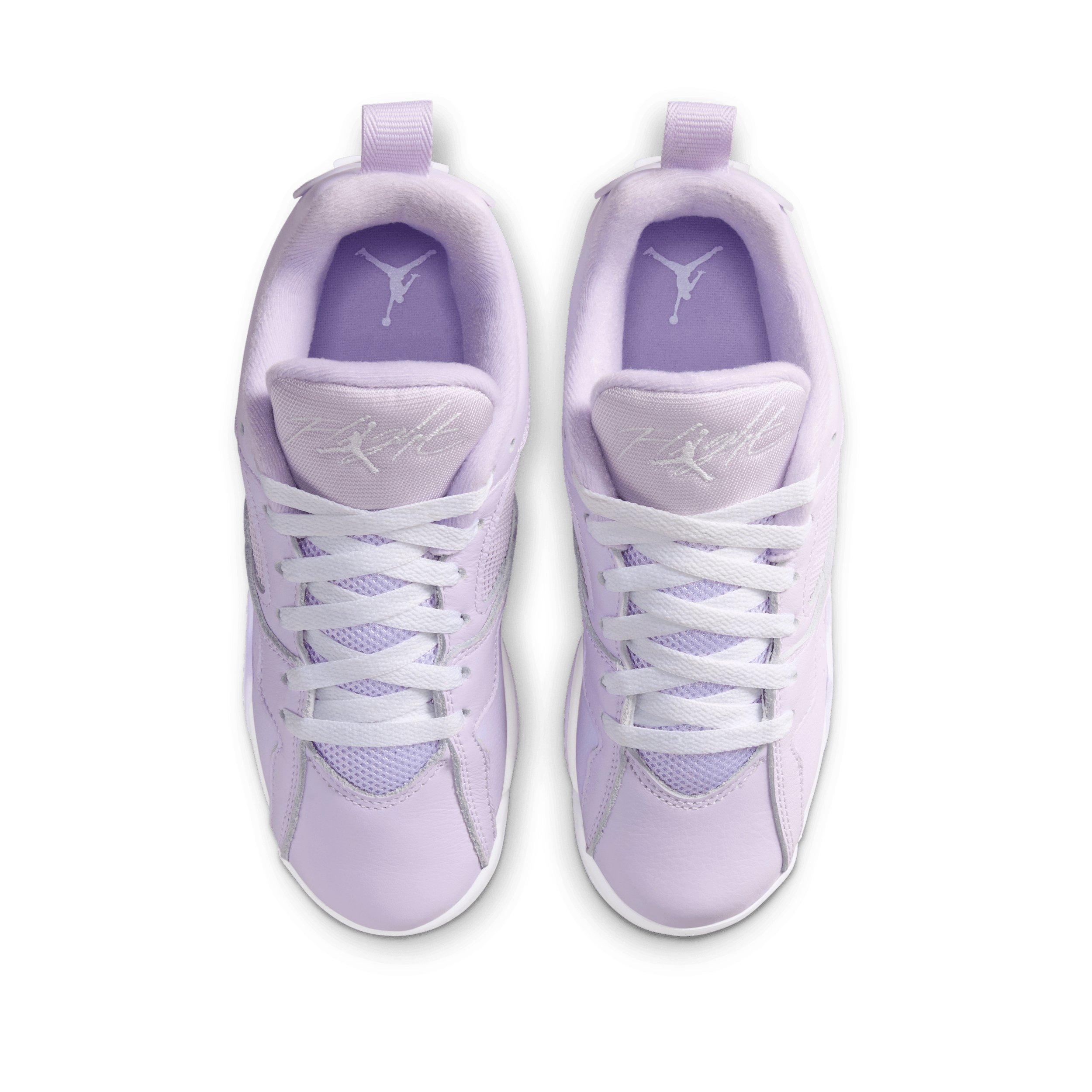 Jordan MVP 92 "Barely Grape/Violet Mist/White" Grade School Girls' Shoe - GRAPE/VIOLET/WHITE Thumbnail View 4