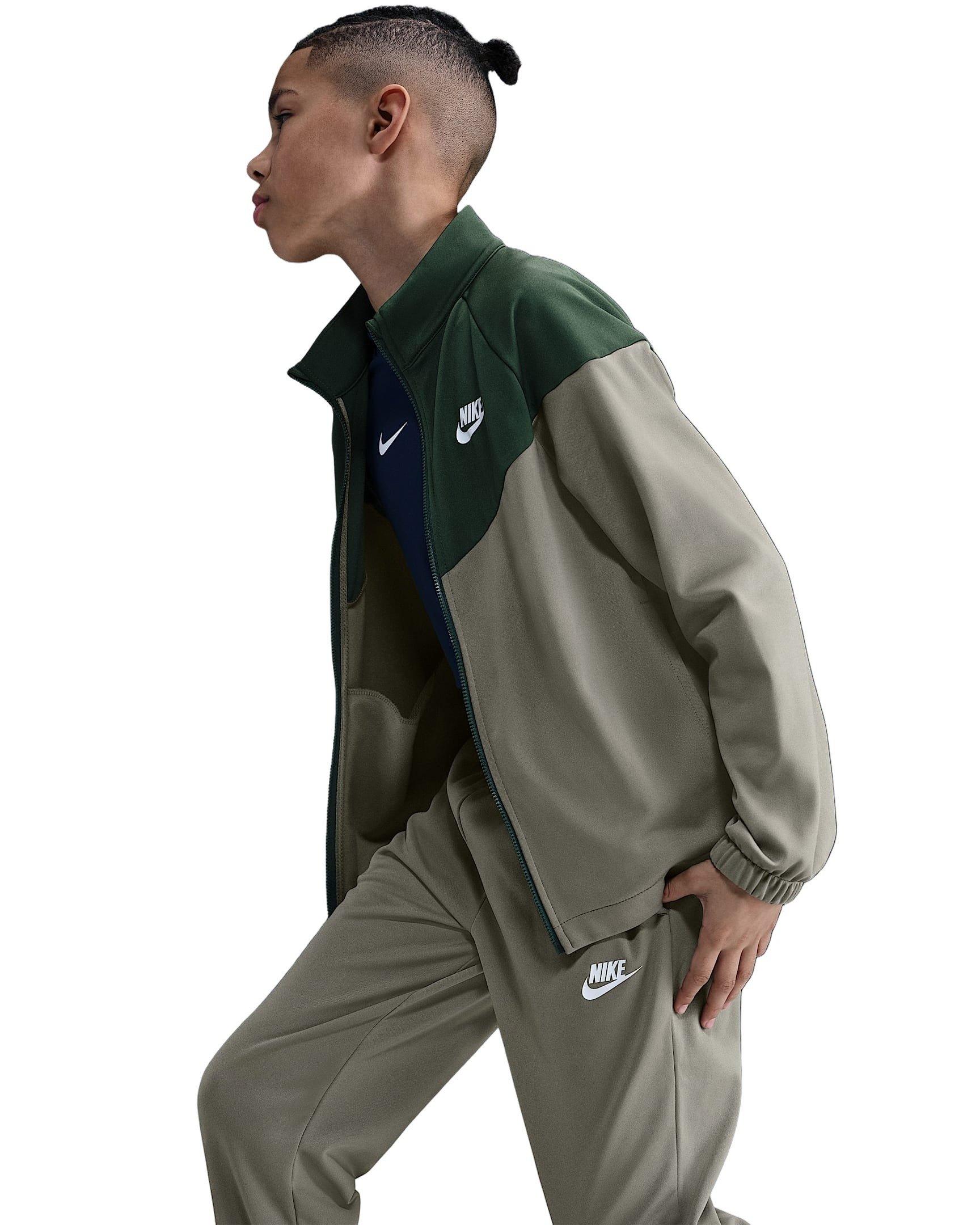 Nike Sportswear Dri-FIT Big Kids' Green Tracksuit