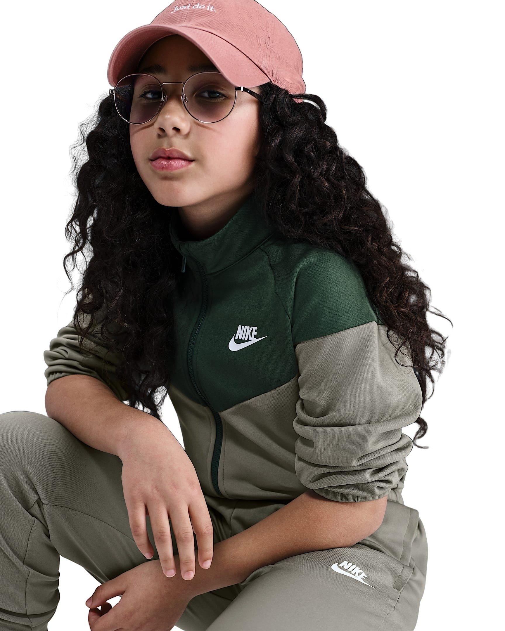 Nike Sportswear Dri-FIT Big Kids' Green Tracksuit