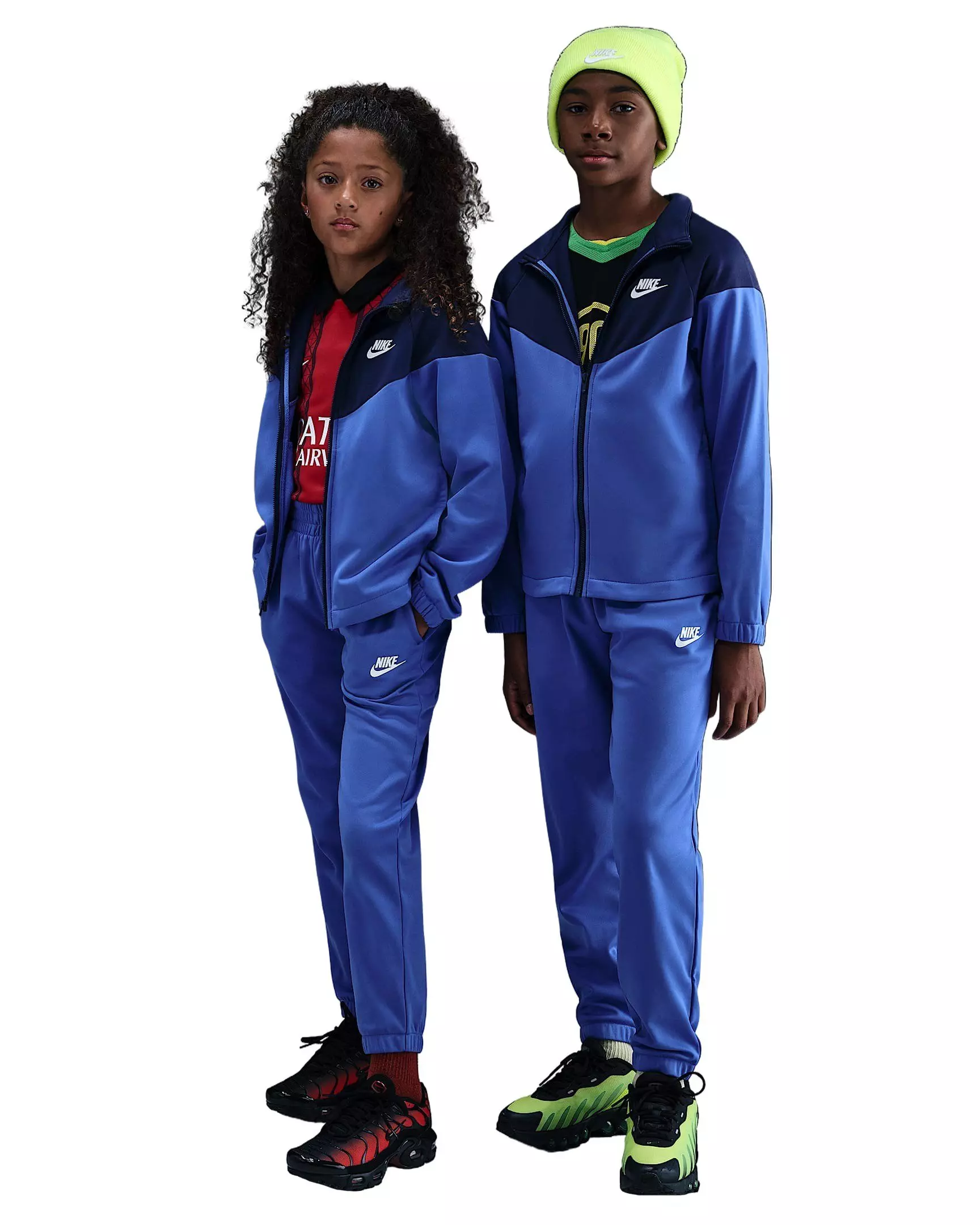 Nike Big Kids' Sportswear Dri-FIT Tracksuit - Blue - BLUE