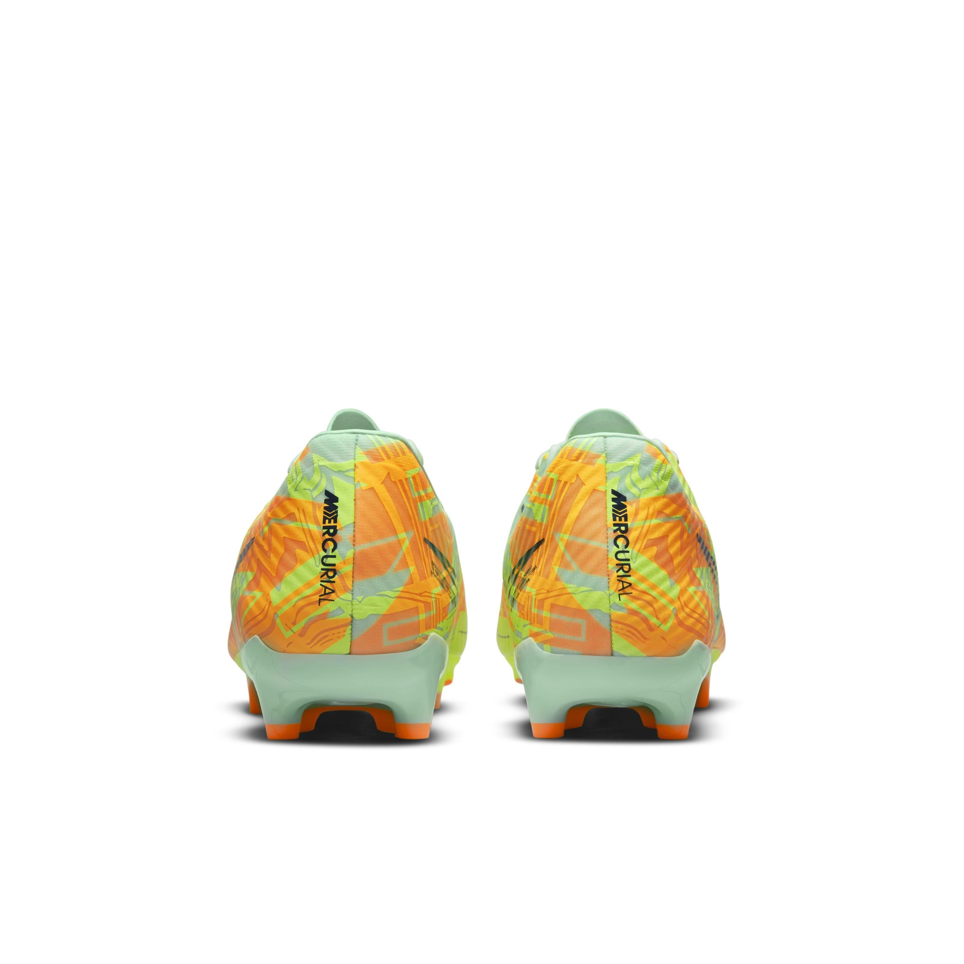 Size 7 Nike Zoom Mercurial Vapor 15 Elite FG Barely Green Orange DJ4978-343  |