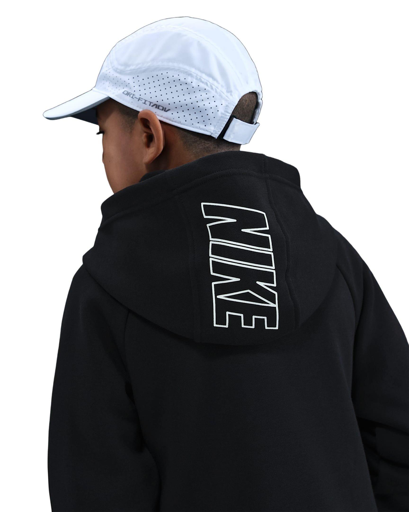 Nike Sportswear Club Fleece Big Kids' Black Hooded Tracksuit