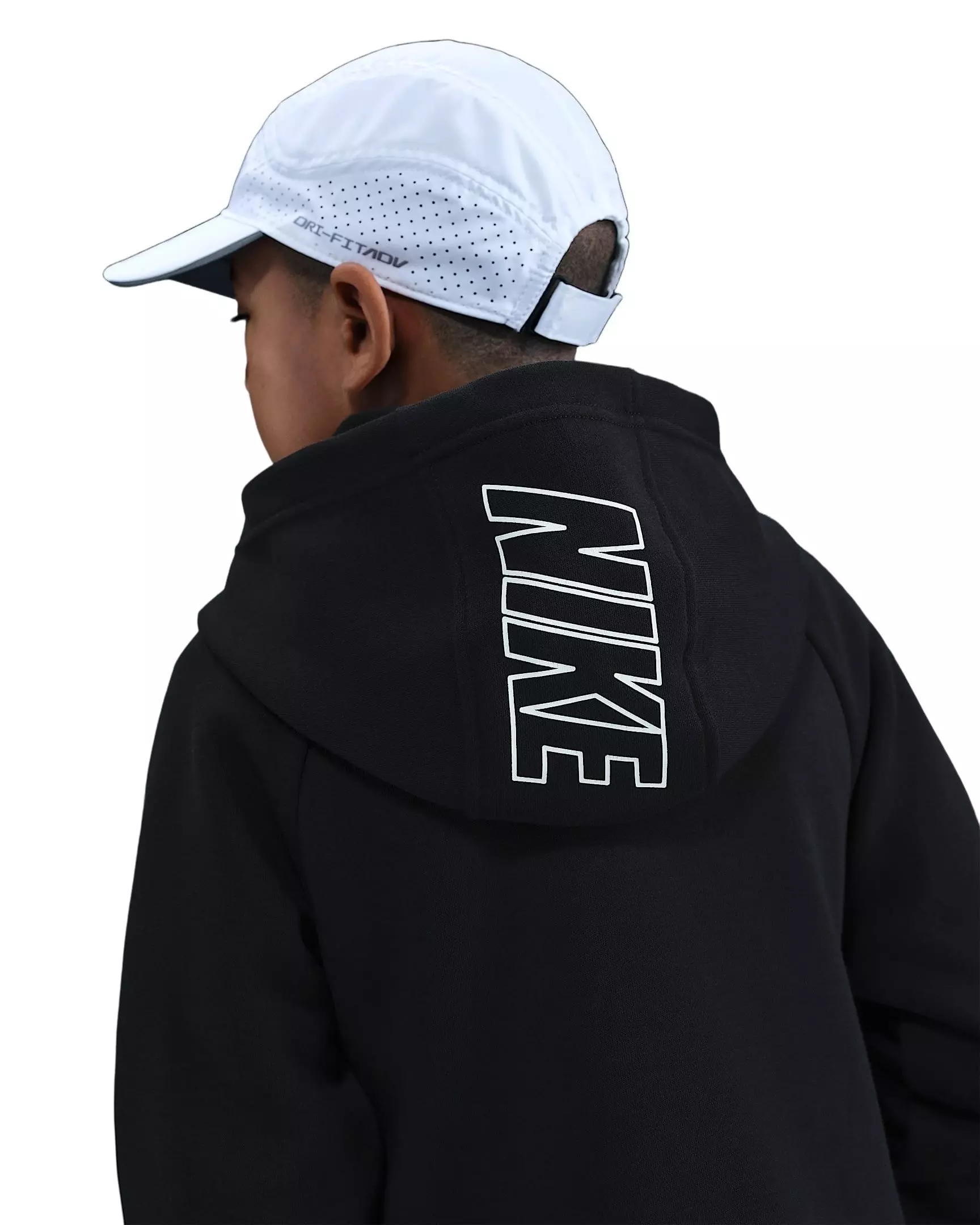 Nike Big Kids' Sportswear Club Fleece Hooded Tracksuit - Black - BLACK