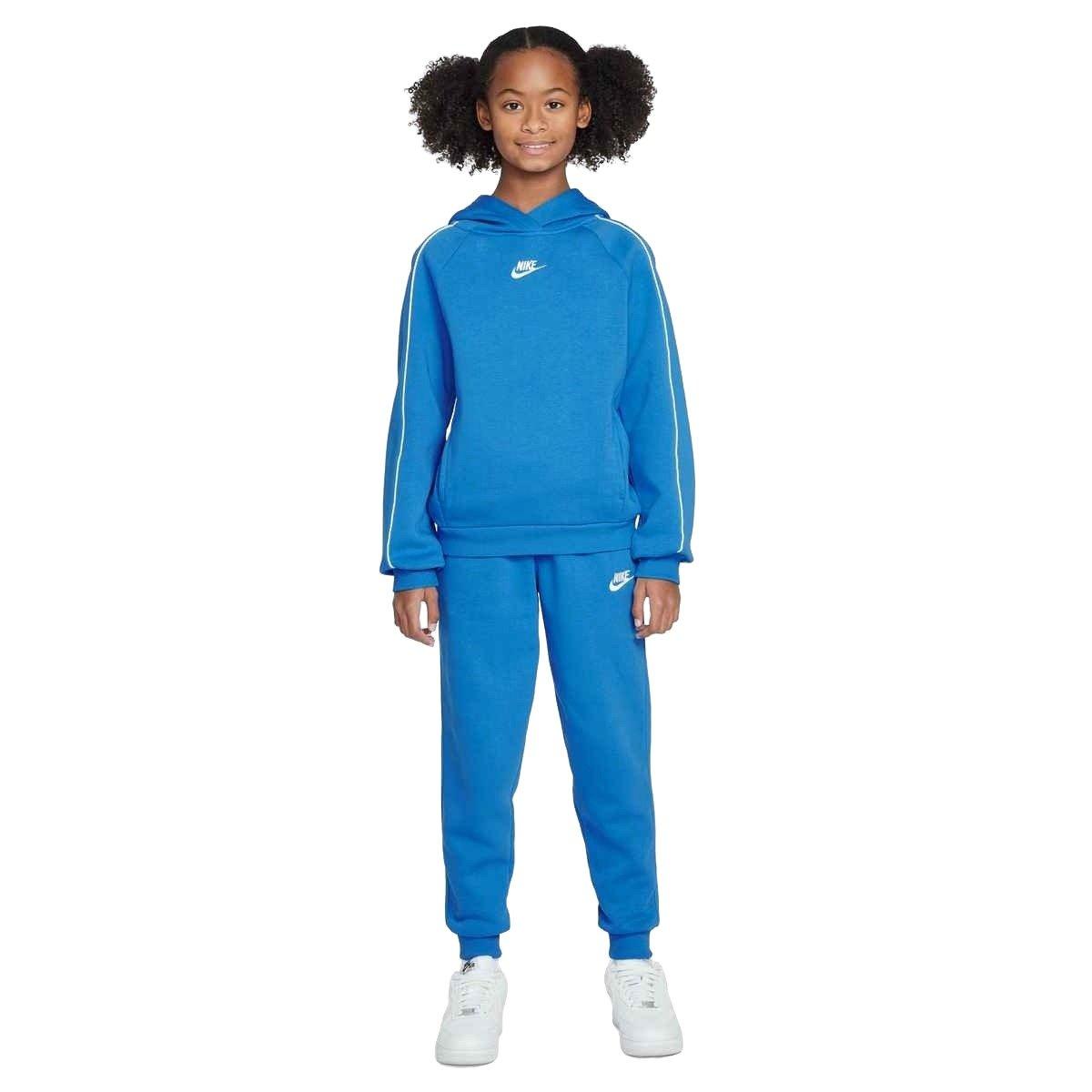 Nike Sportswear Club Fleece Big Kids' Blue Hooded Tracksuit