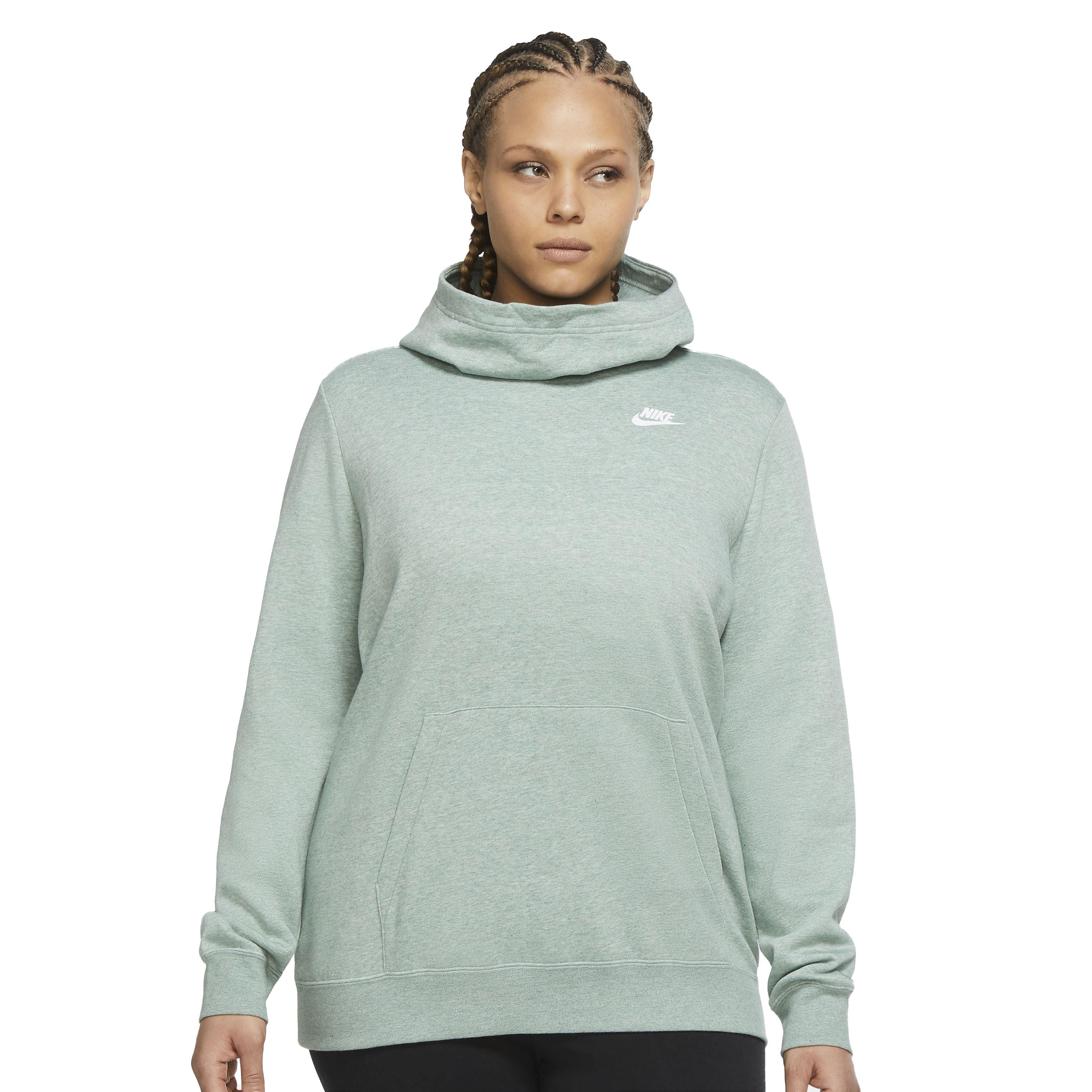 Plus size funnel neck hot sale hoodie