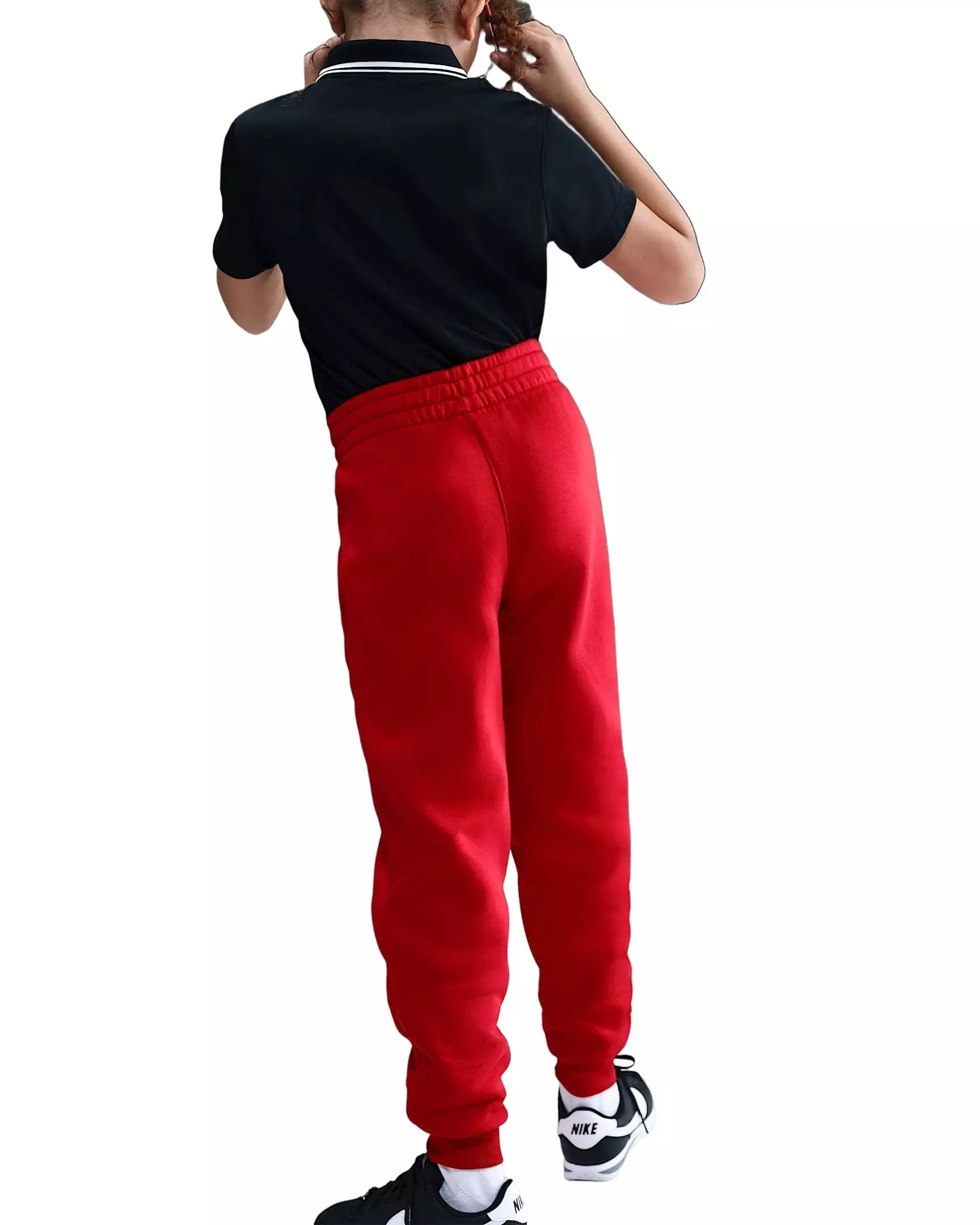 Nike Big Kids' Sportswear Club Fleece Hooded Tracksuit - Red - RED