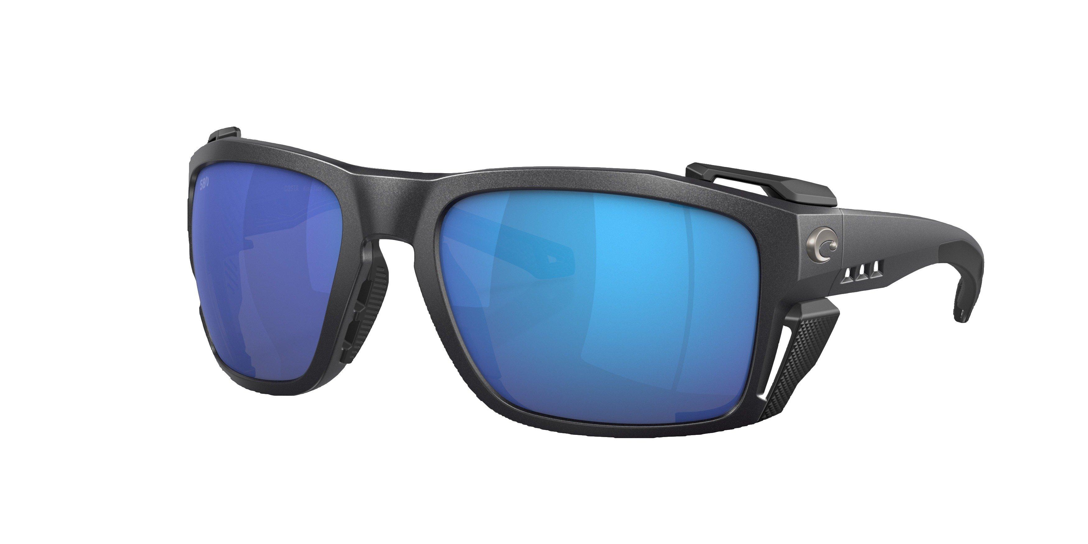 Costa Del Mar King Tide 8 Blue Mirror Polarized Sunglasses - Black Pearl - BLACK Thumbnail View 1