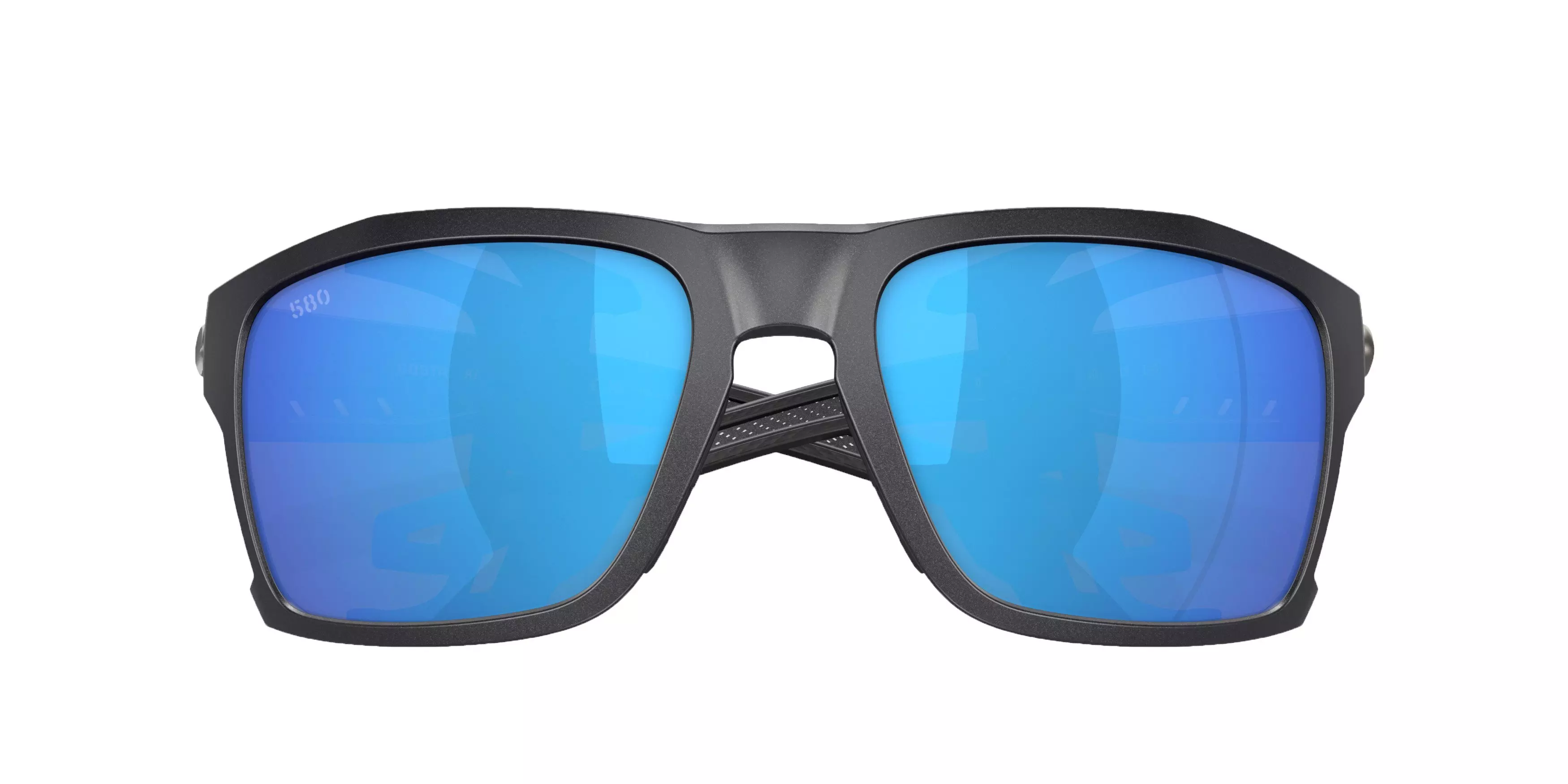 Costa Del Mar King Tide 8 Blue Mirror Polarized Sunglasses - Black Pearl - BLACK