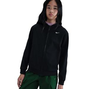 Nike Big Kids' Sportswear Club Dri-FIT Full-Zip Jacket -Black