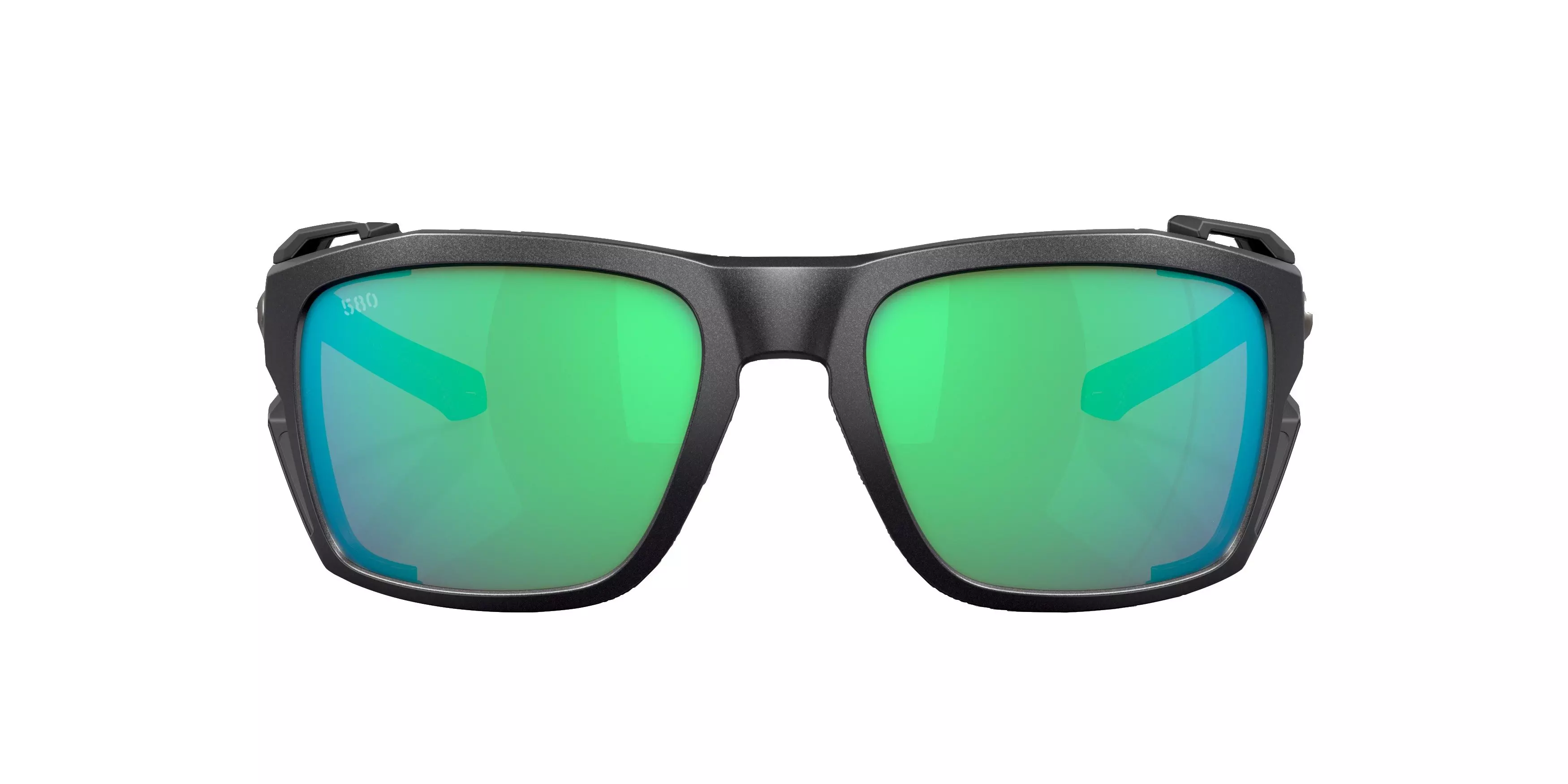 Costa Del Mar King Tide 8 Green Mirror Polarized Sunglasses - Black Pearl - BLACK