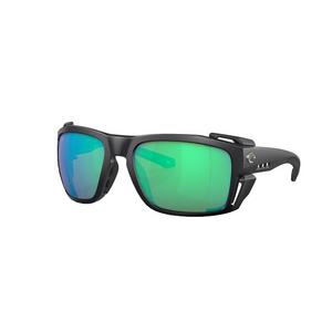 Costa Del Mar King Tide 8 Green Mirror Polarized Sunglasses - Black Pearl