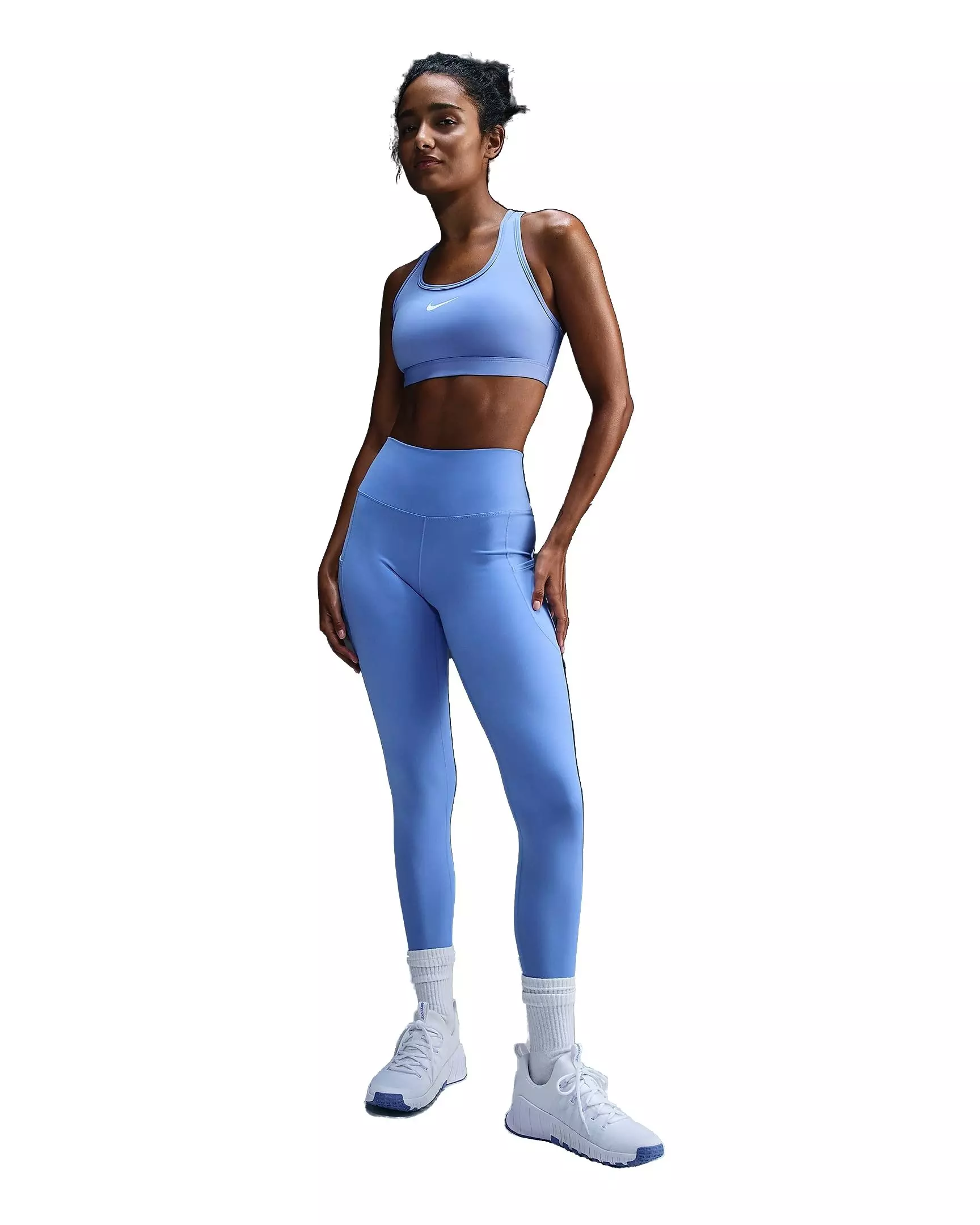 Nike Women's One High-Waisted 7/8 Leggings with Pockets -Royal - ROYAL