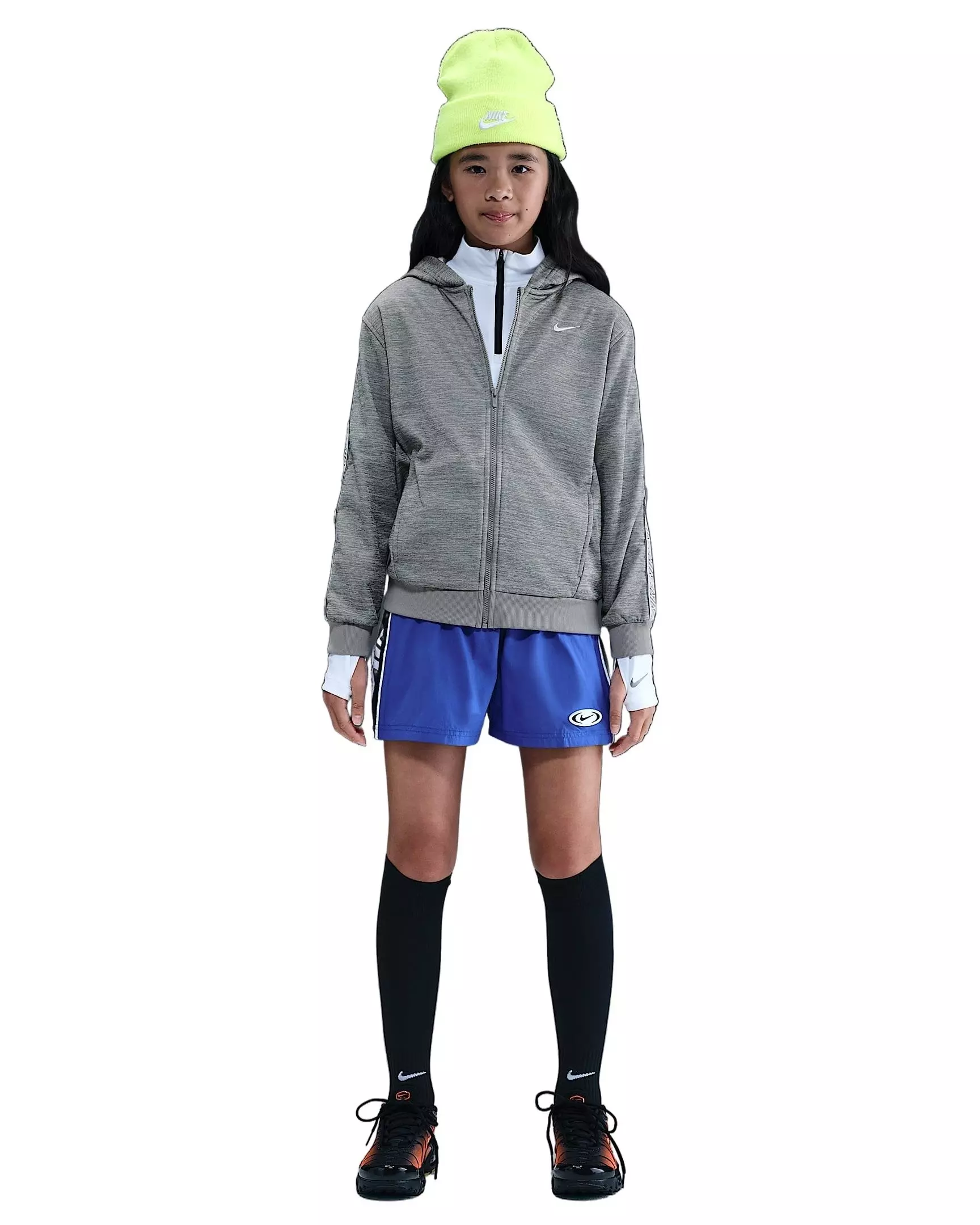 Nike Big Kids' Sportswear Club Dri-FIT Full-Zip Jacket -Grey - GREY