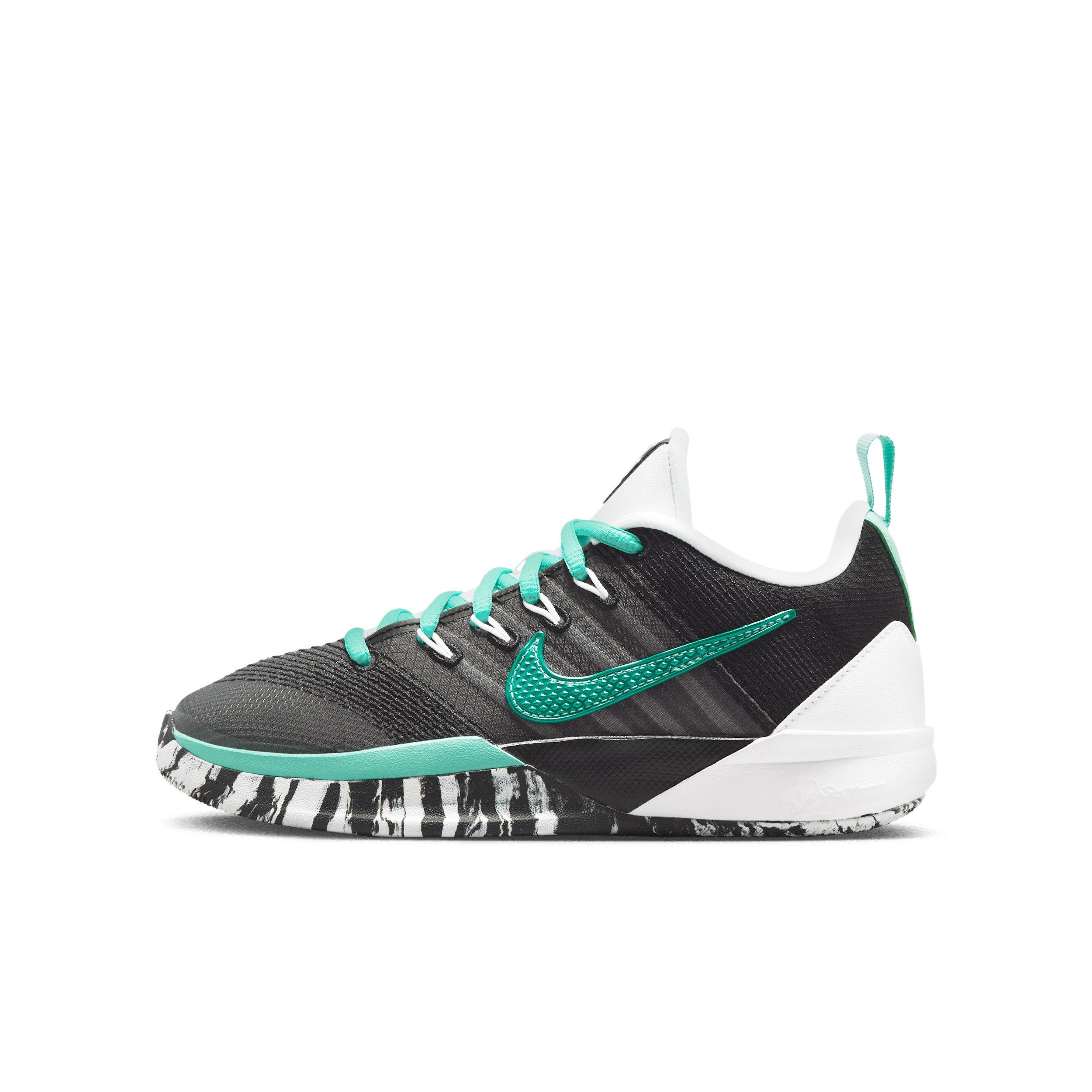 Nike Sabrina 3 "Mint" Grade School Kids' Basketball Shoe - BLACK/WHITE/MINT Thumbnail View 4