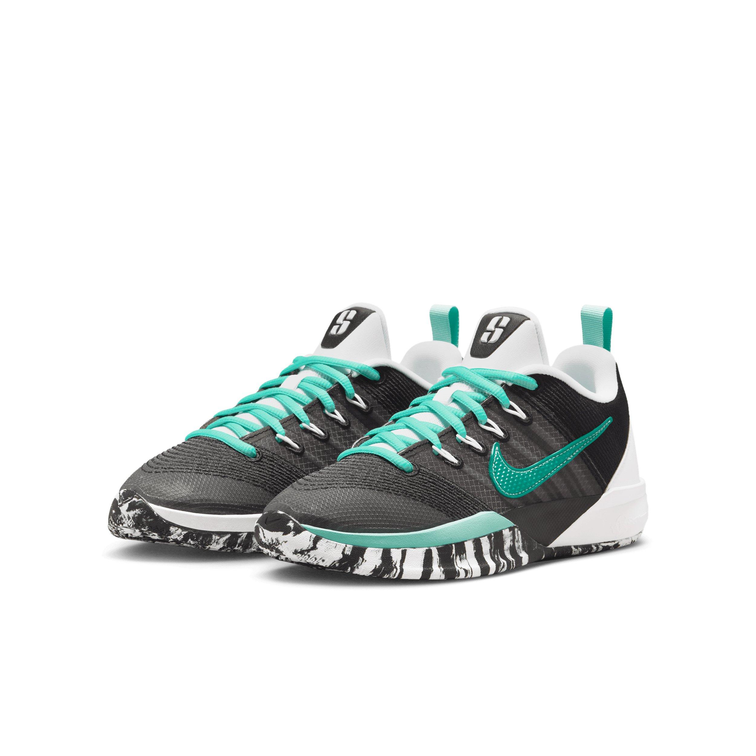 Nike Sabrina 3 "Mint" Grade School Kids' Basketball Shoe - BLACK/WHITE/MINT Thumbnail View 5