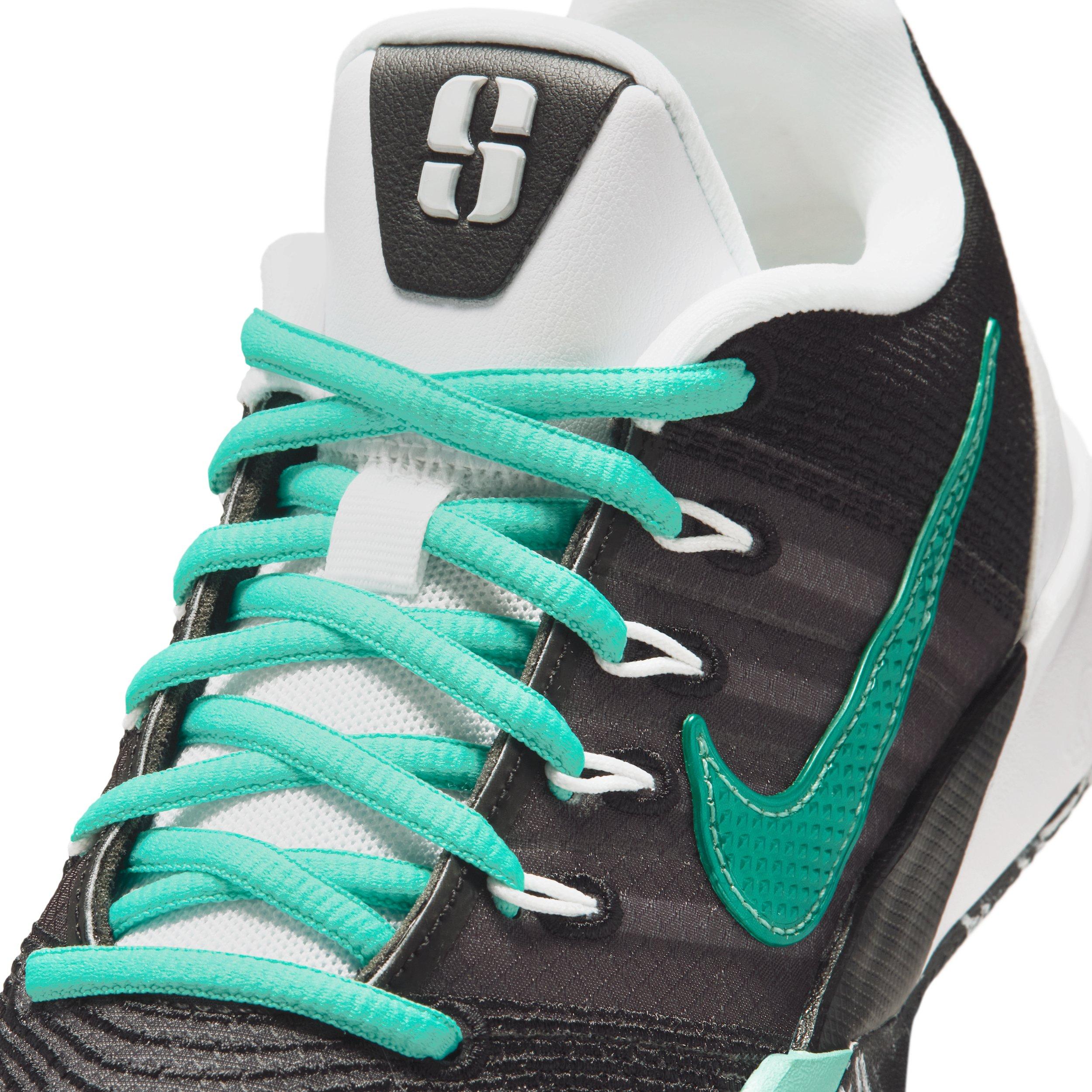 Nike Sabrina 3 "Mint" Grade School Kids' Basketball Shoe - BLACK/WHITE/MINT Thumbnail View 9