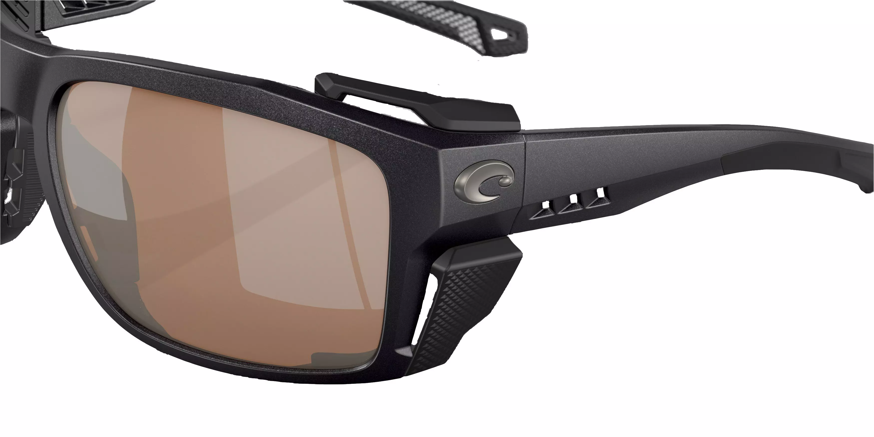 Costa Del Mar King Tide 8 Copper Mirror Polarized Sunglasses - Black Pearl - BLACK