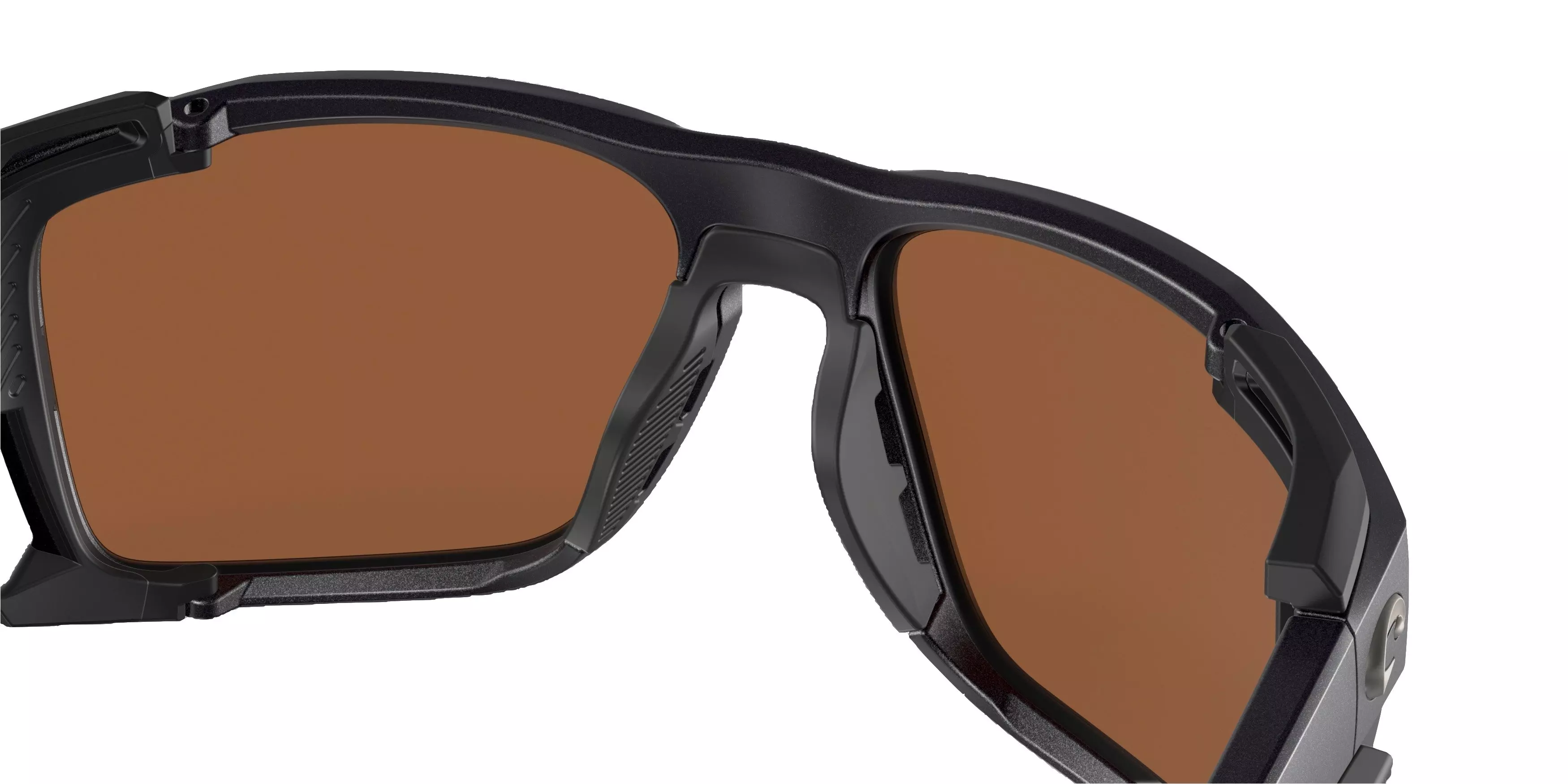 Costa Del Mar King Tide 8 Copper Mirror Polarized Sunglasses - Black Pearl - BLACK