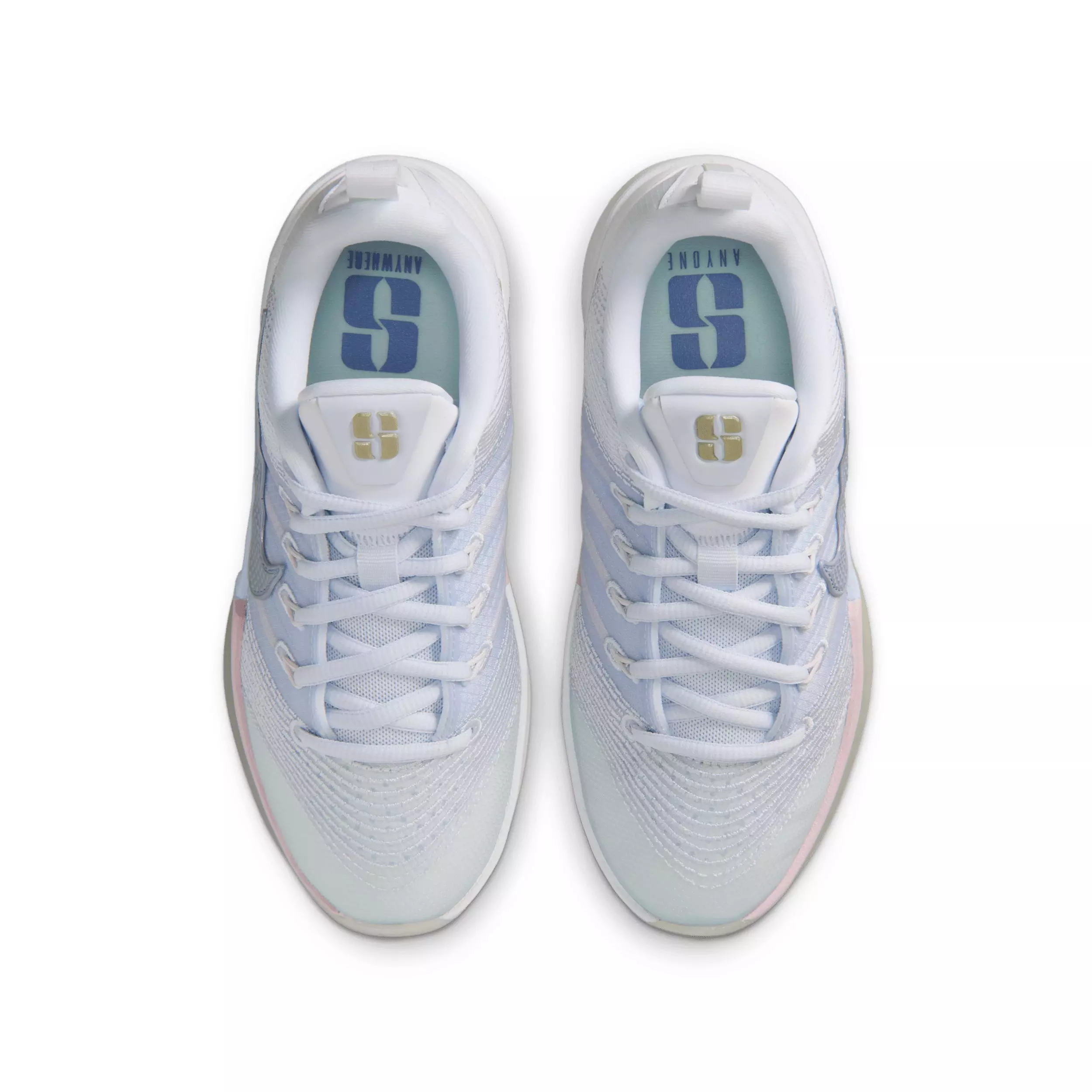 Nike Sabrina 3 "White/Football Grey/Bleached Lilac/Dusty Purple" Grade School Boys' Basketball Shoe - WHITE/GREY/LILAC/PURPLE