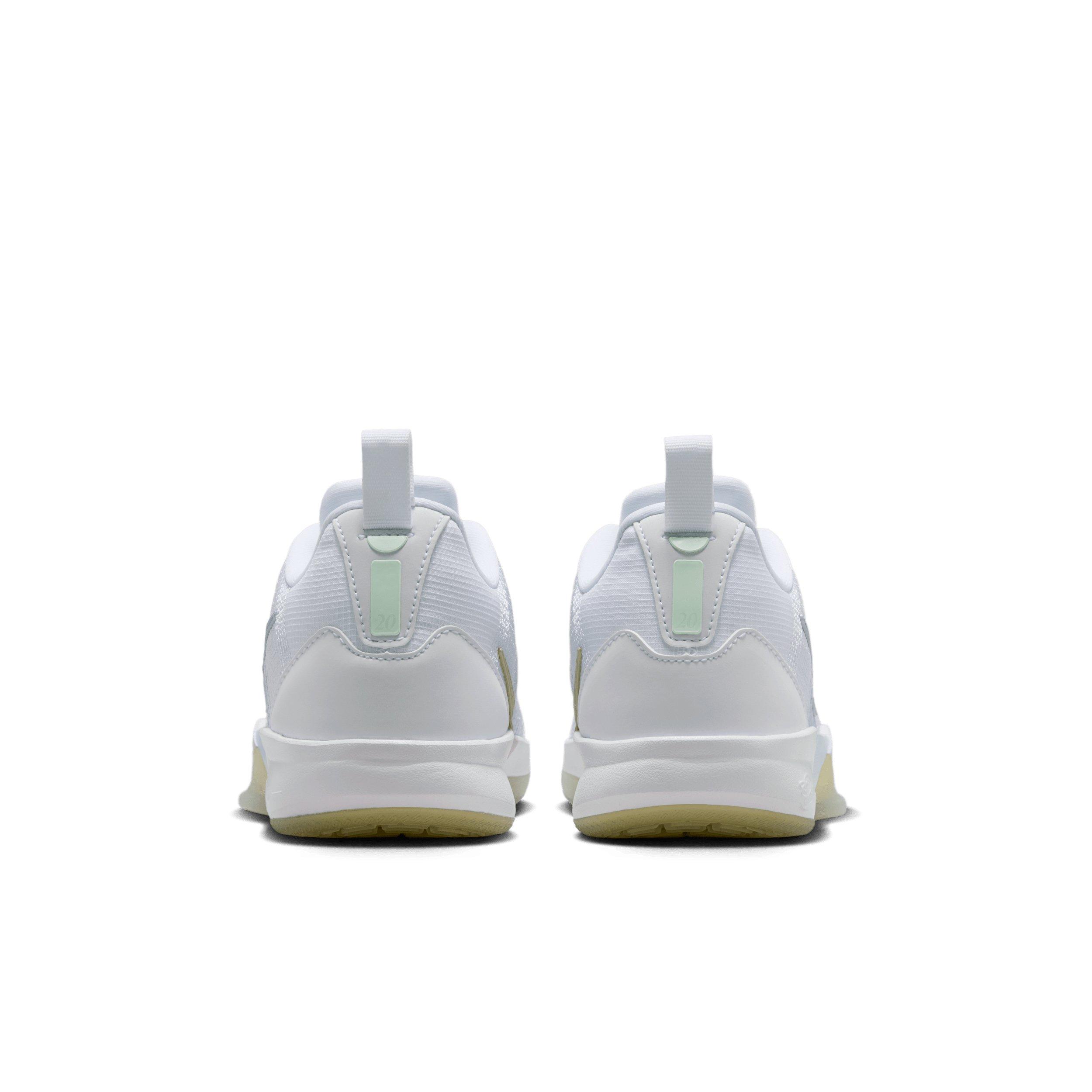Nike Sabrina 3 "White/Football Grey/Bleached Lilac/Dusty Purple" Grade School Boys' Basketball Shoe - WHITE/GREY/LILAC/PURPLE Thumbnail View 5