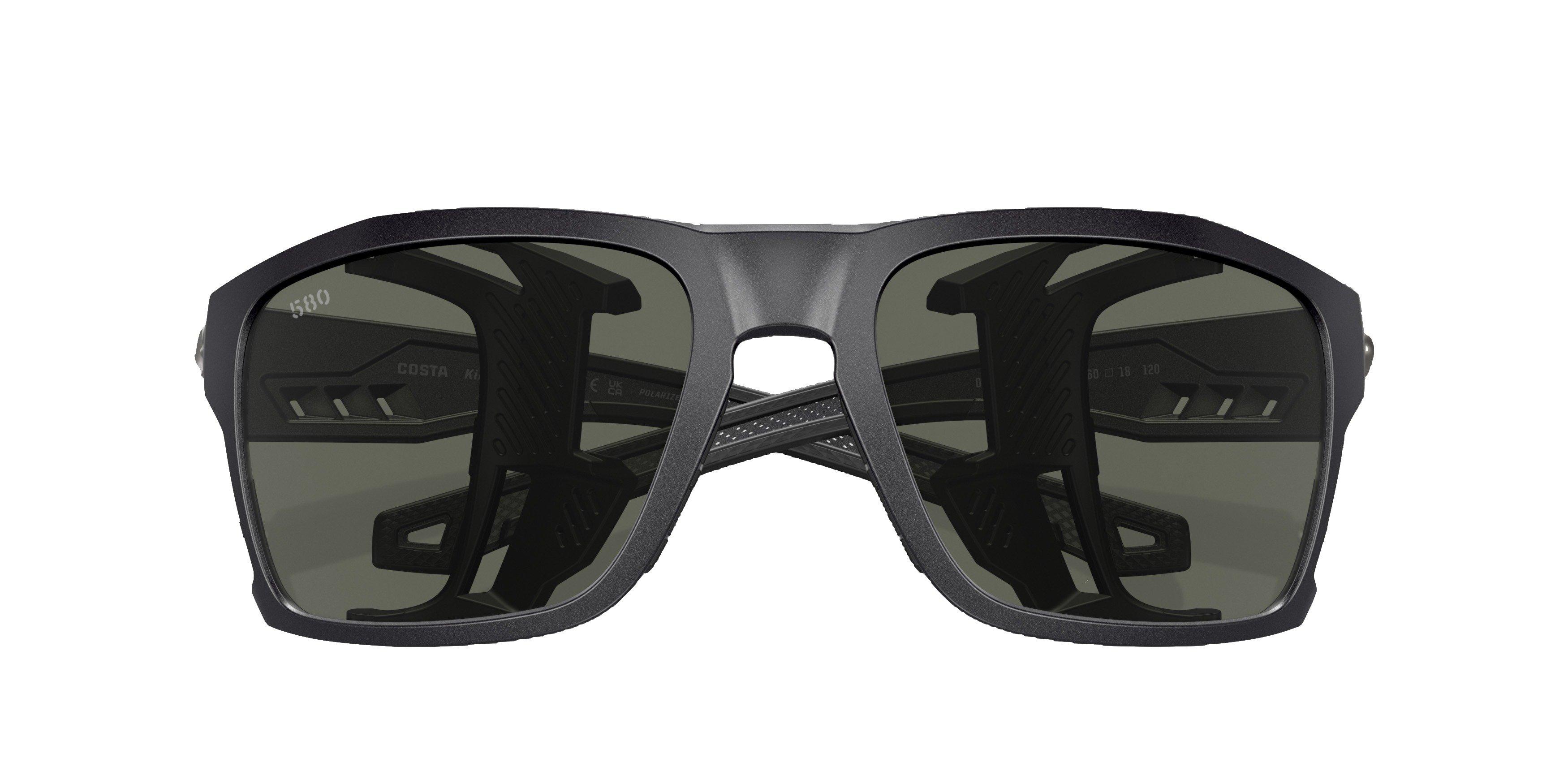 Costa Del Mar King Tide 8 Grey Polarized Sunglasses - Black Pearl - BLACK Thumbnail View 4