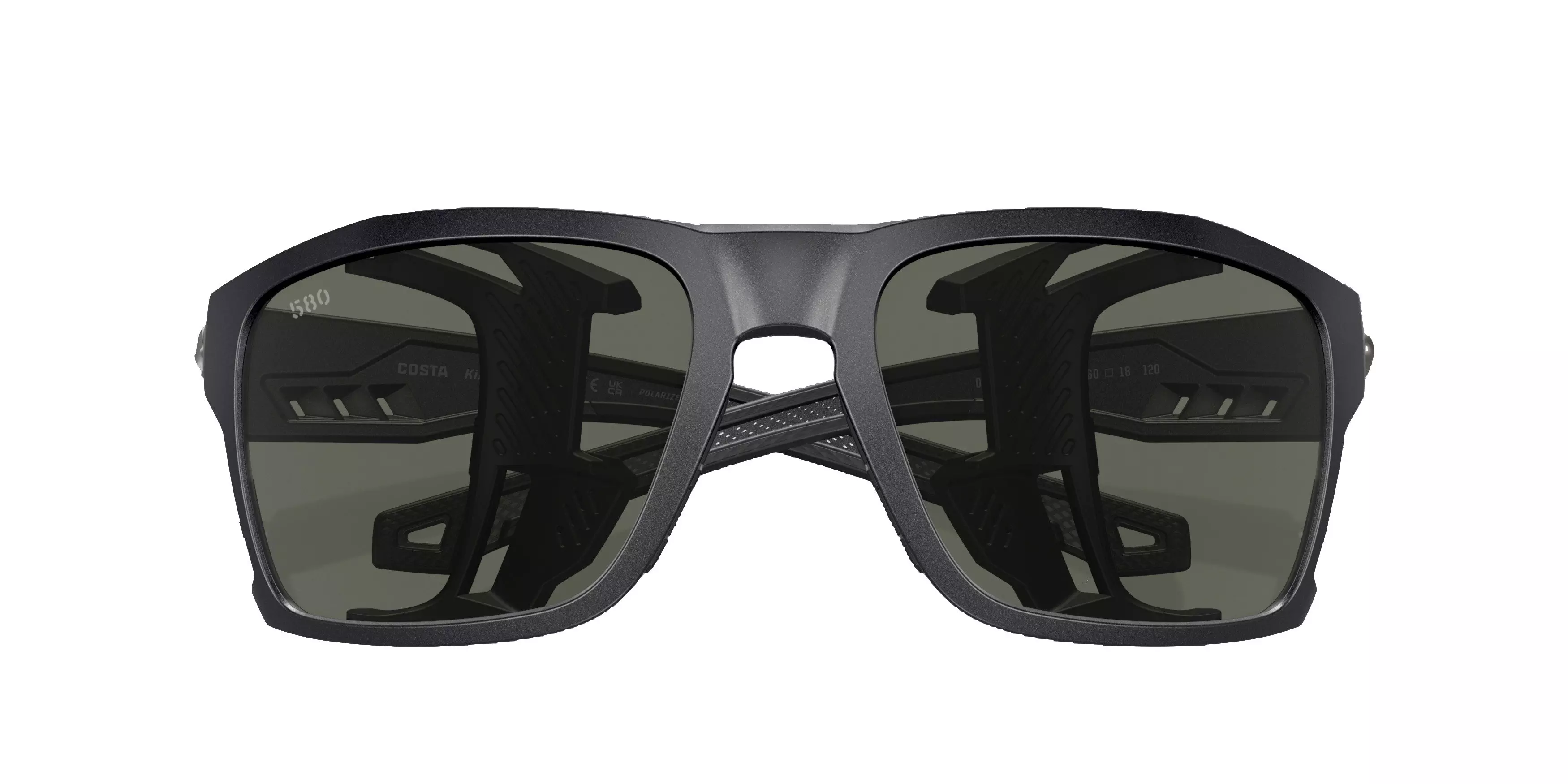 Costa Del Mar King Tide 8 Grey Polarized Sunglasses - Black Pearl - BLACK