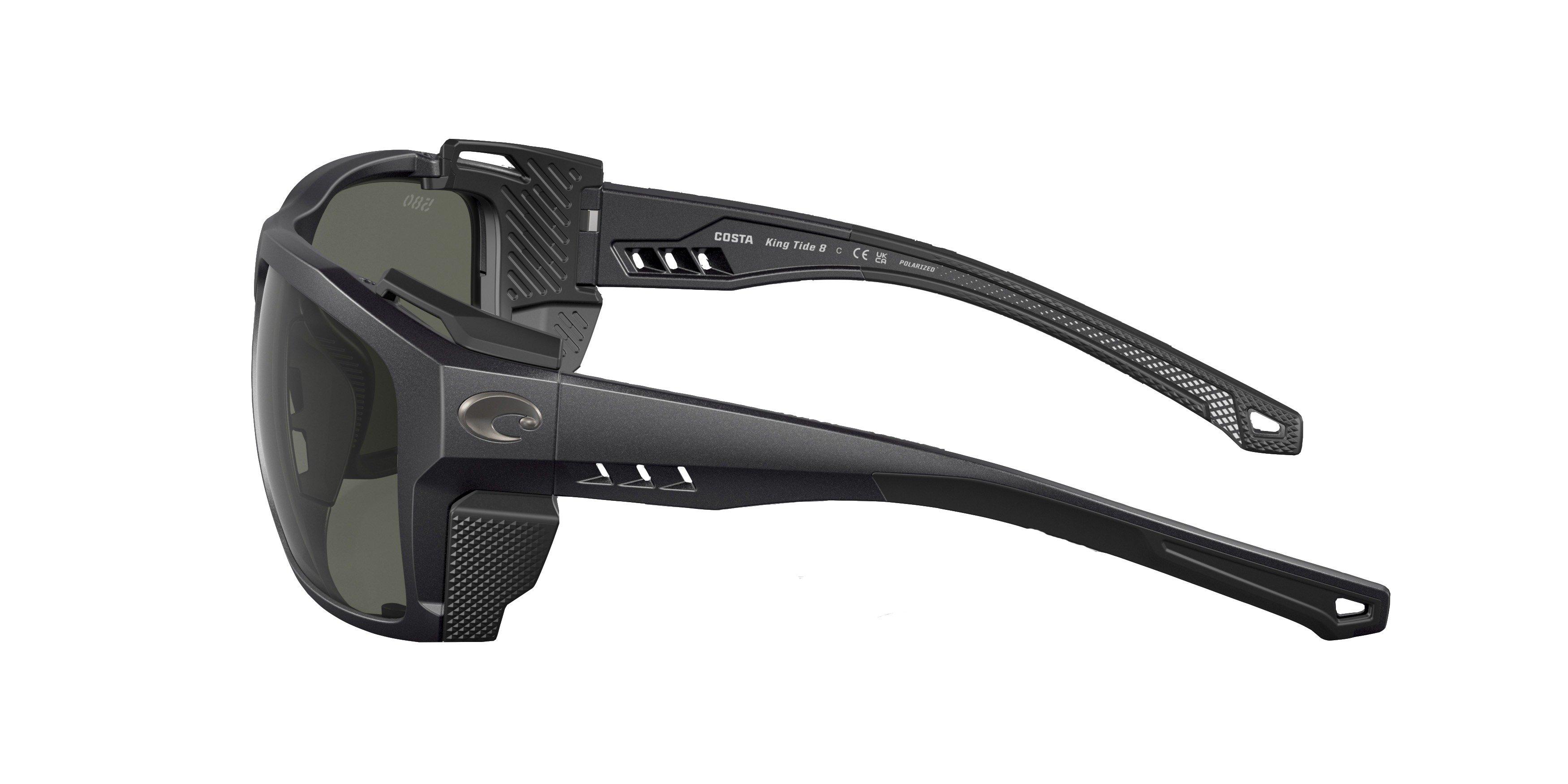 Costa Del Mar King Tide 8 Grey Polarized Sunglasses - Black Pearl - BLACK Thumbnail View 5